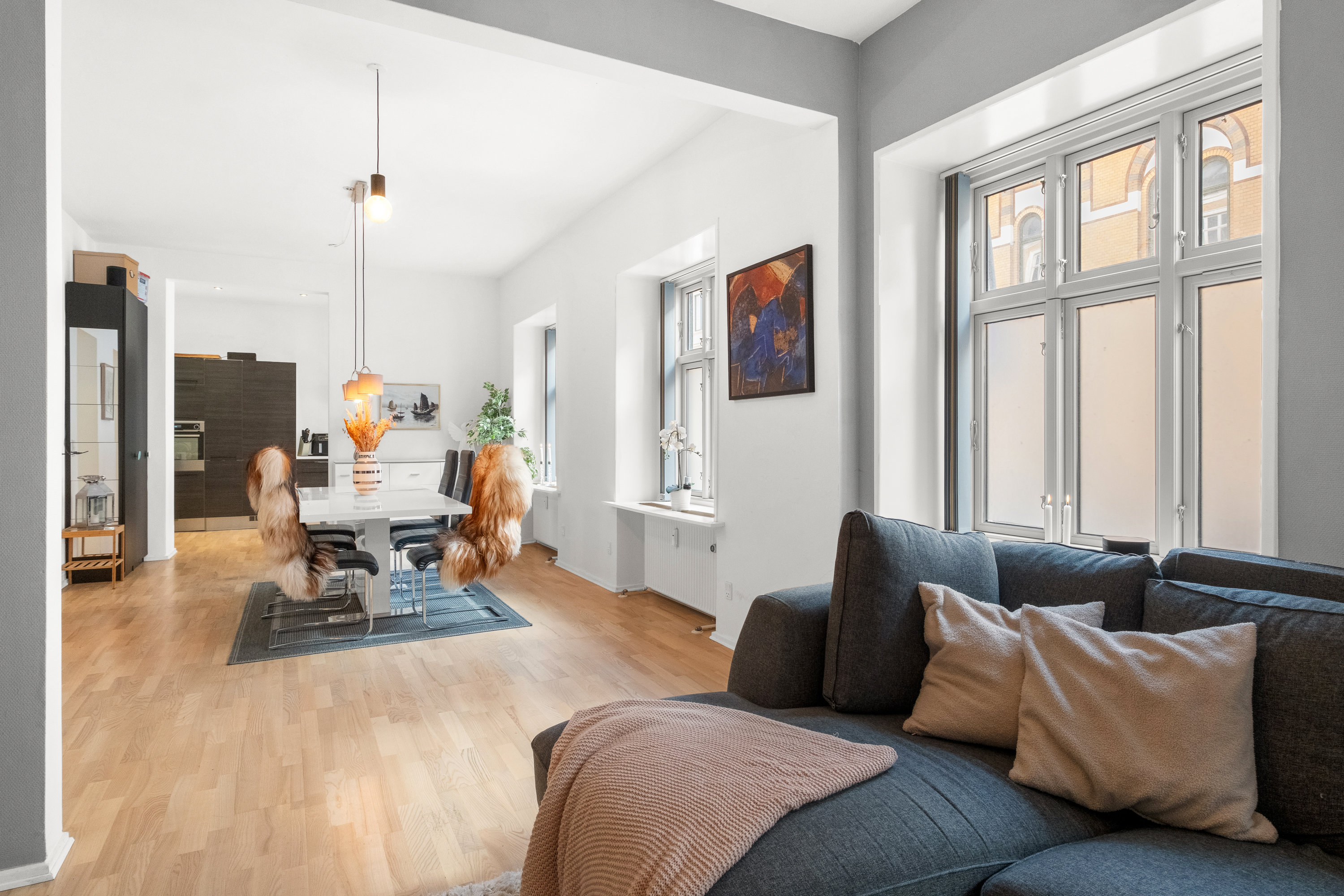 Fremhævet stue billede i fuldskærmstilstand. Billede af Christiansgade 25, st.. th., 8000 Aarhus C