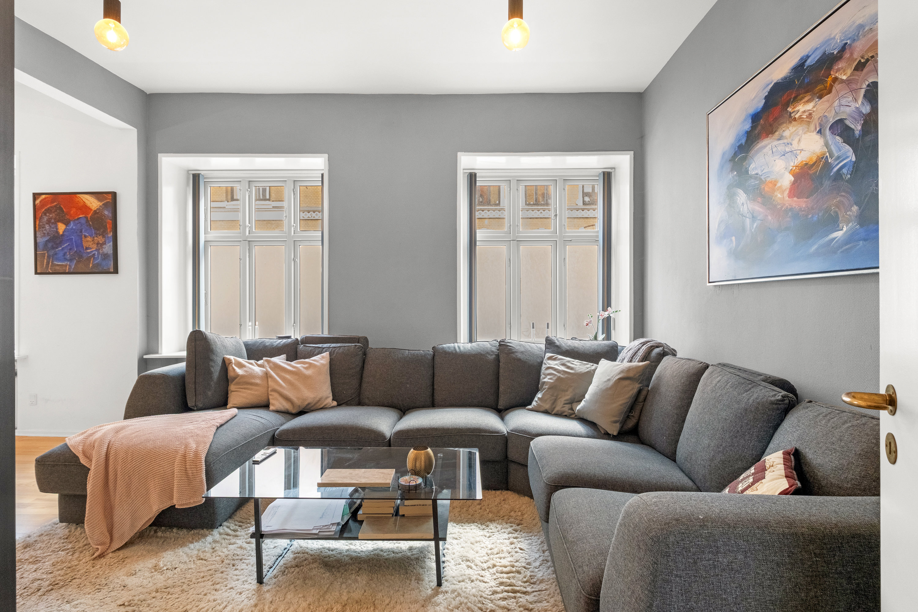 Fremhævet stue billede i fuldskærmstilstand. Billede af Christiansgade 25, st.. th., 8000 Aarhus C