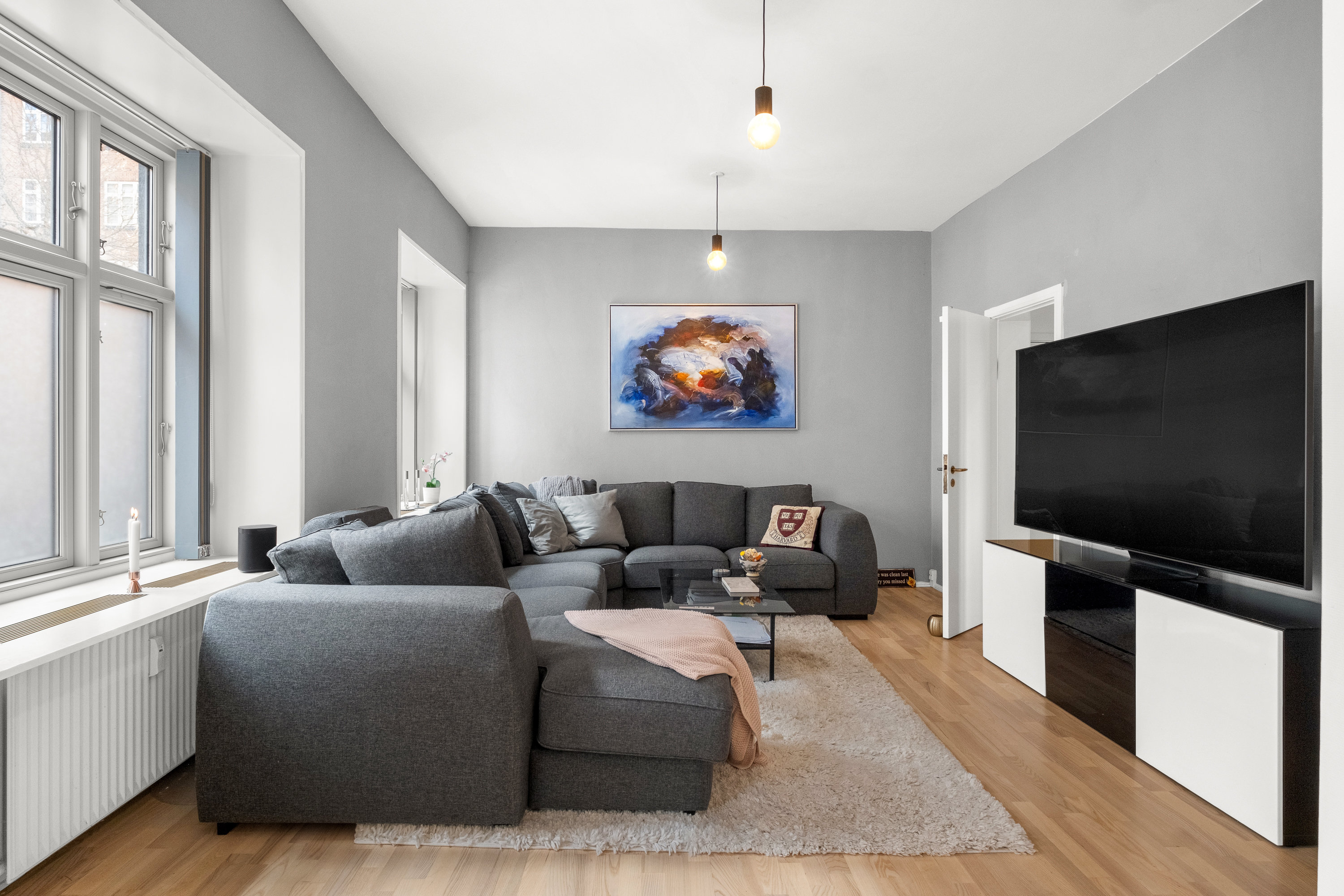 Fremhævet stue billede i fuldskærmstilstand. Billede af Christiansgade 25, st.. th., 8000 Aarhus C