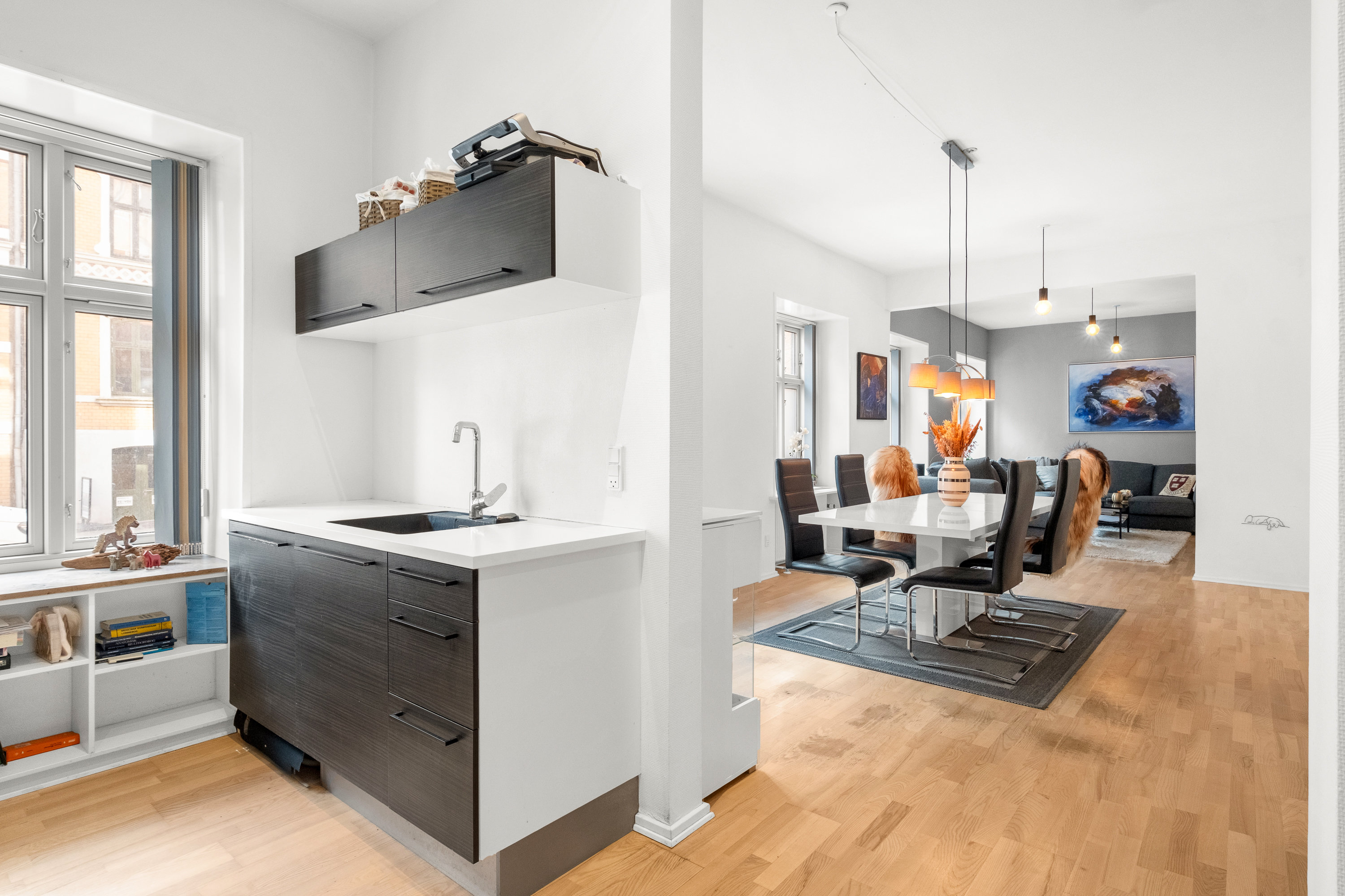 Fremhævet køkken billede i fuldskærmstilstand. Billede af Christiansgade 25, st.. th., 8000 Aarhus C