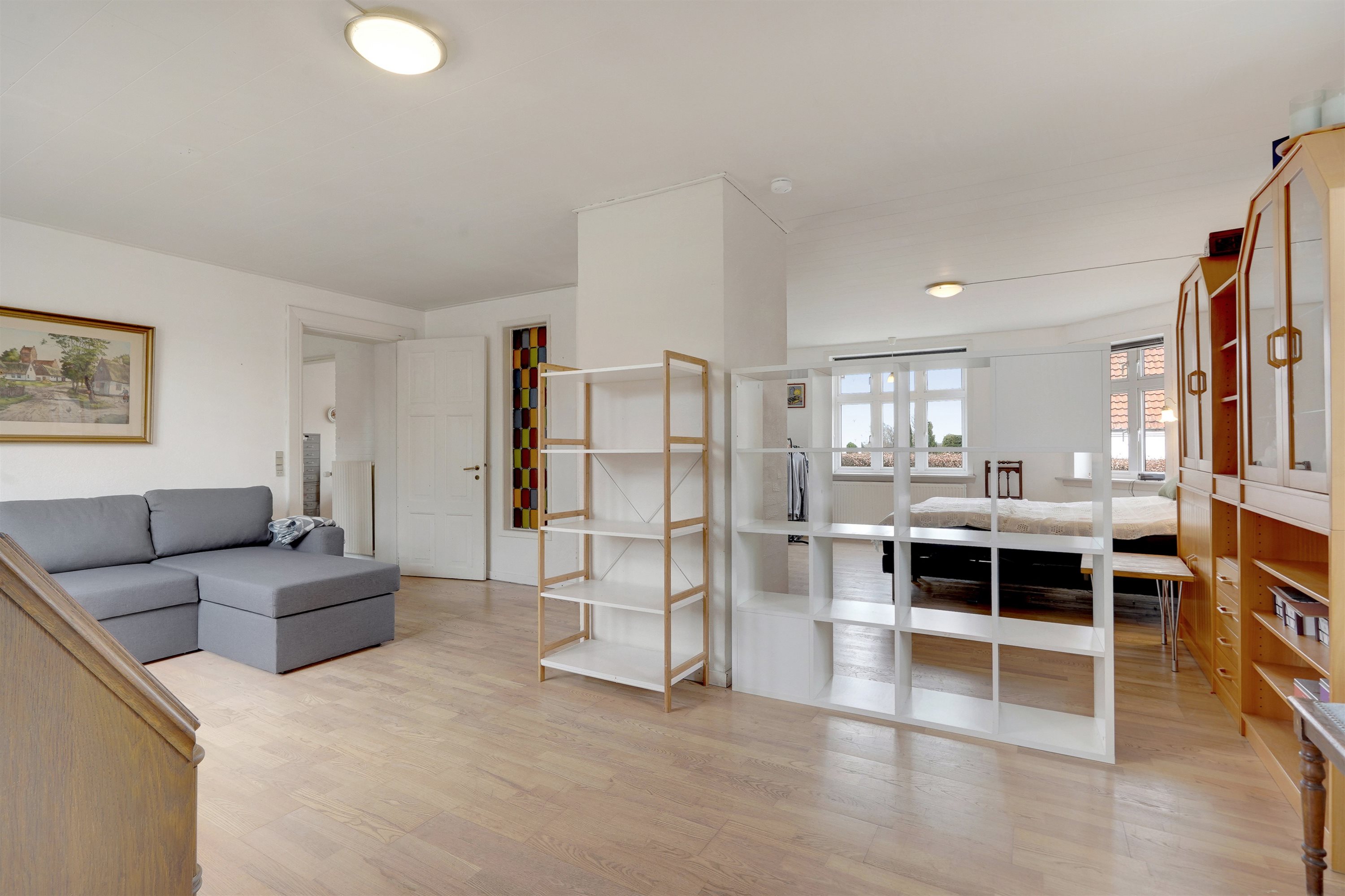 Fremhævet stue i stueplan billede i fuldskærmstilstand. Billede af Hornelund 3, Horne, 6800 Varde