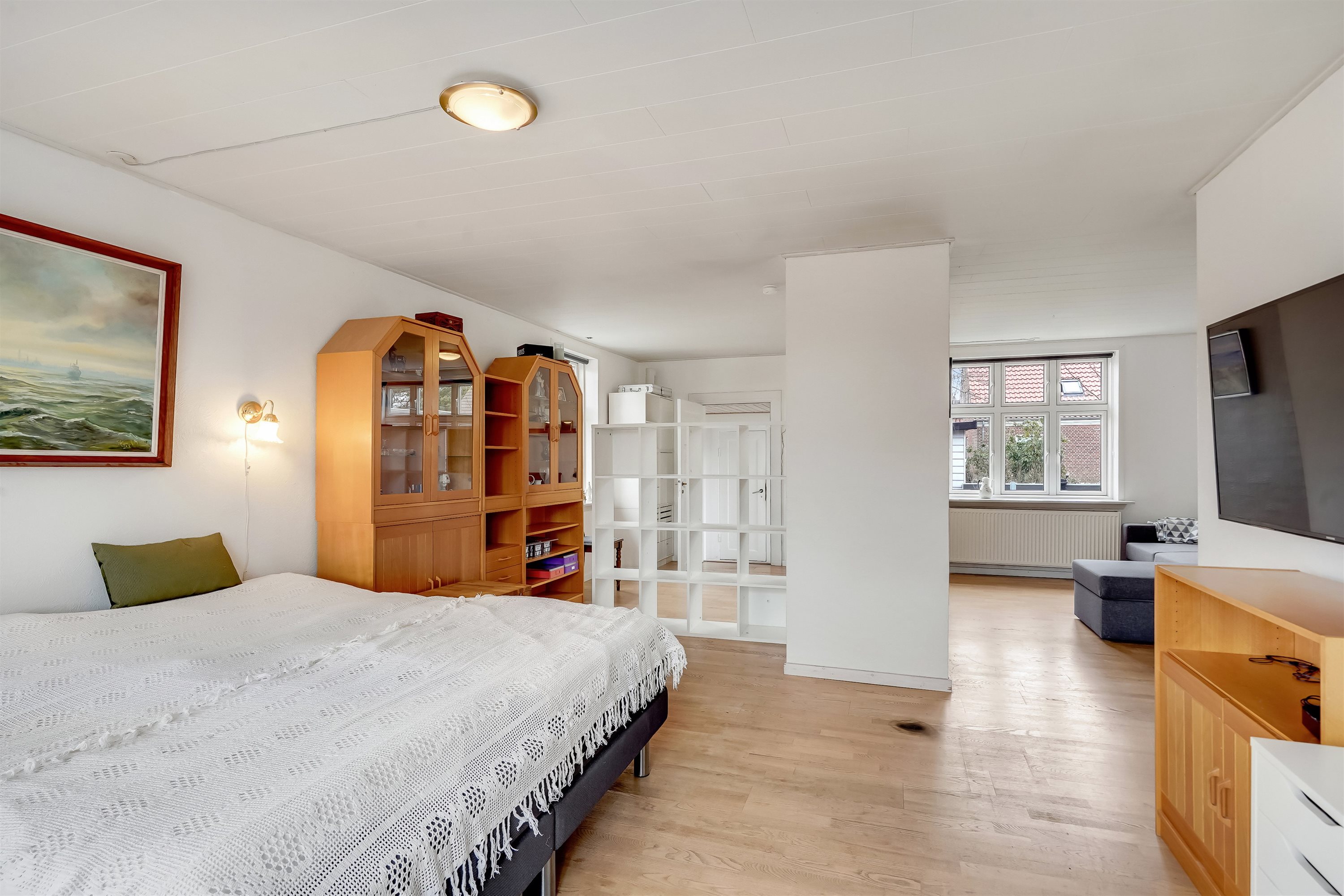 Fremhævet soveværelse stueplan billede i fuldskærmstilstand. Billede af Hornelund 3, Horne, 6800 Varde