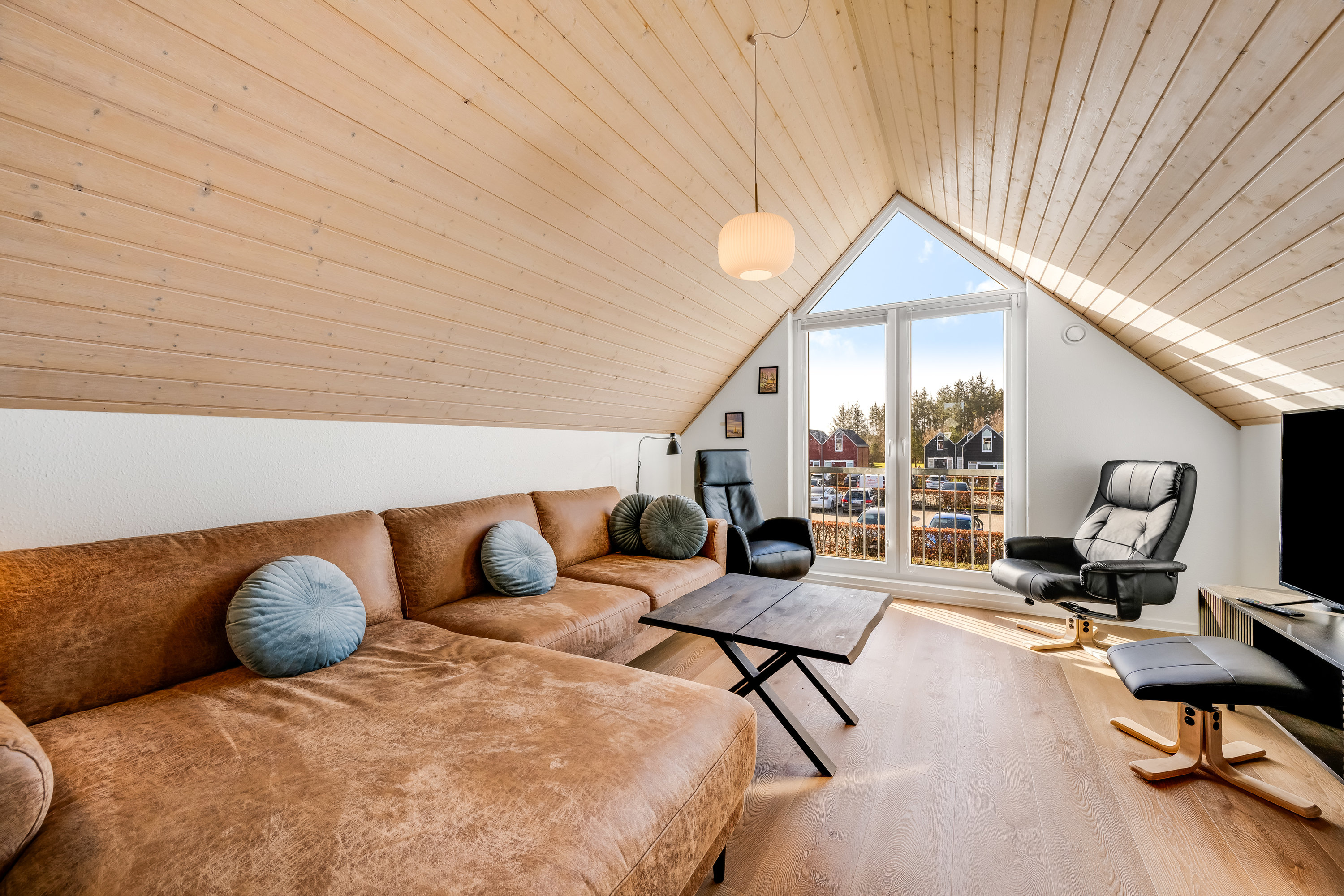 Fremhævet stue billede i fuldskærmstilstand. Billede af Lønne Feriepark 146D, Lønne, 6830 Nørre Nebel