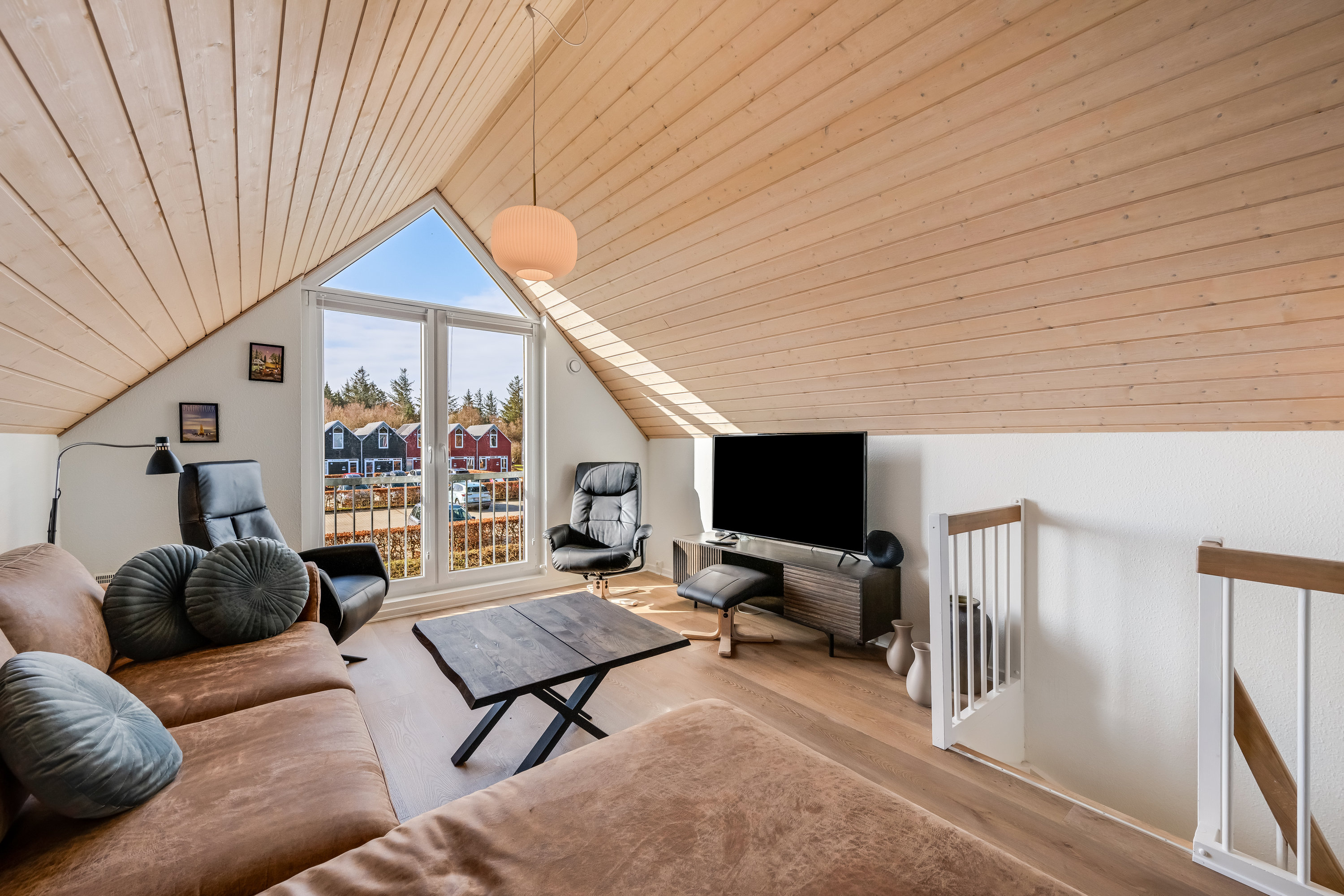 Fremhævet stue billede i fuldskærmstilstand. Billede af Lønne Feriepark 146D, Lønne, 6830 Nørre Nebel