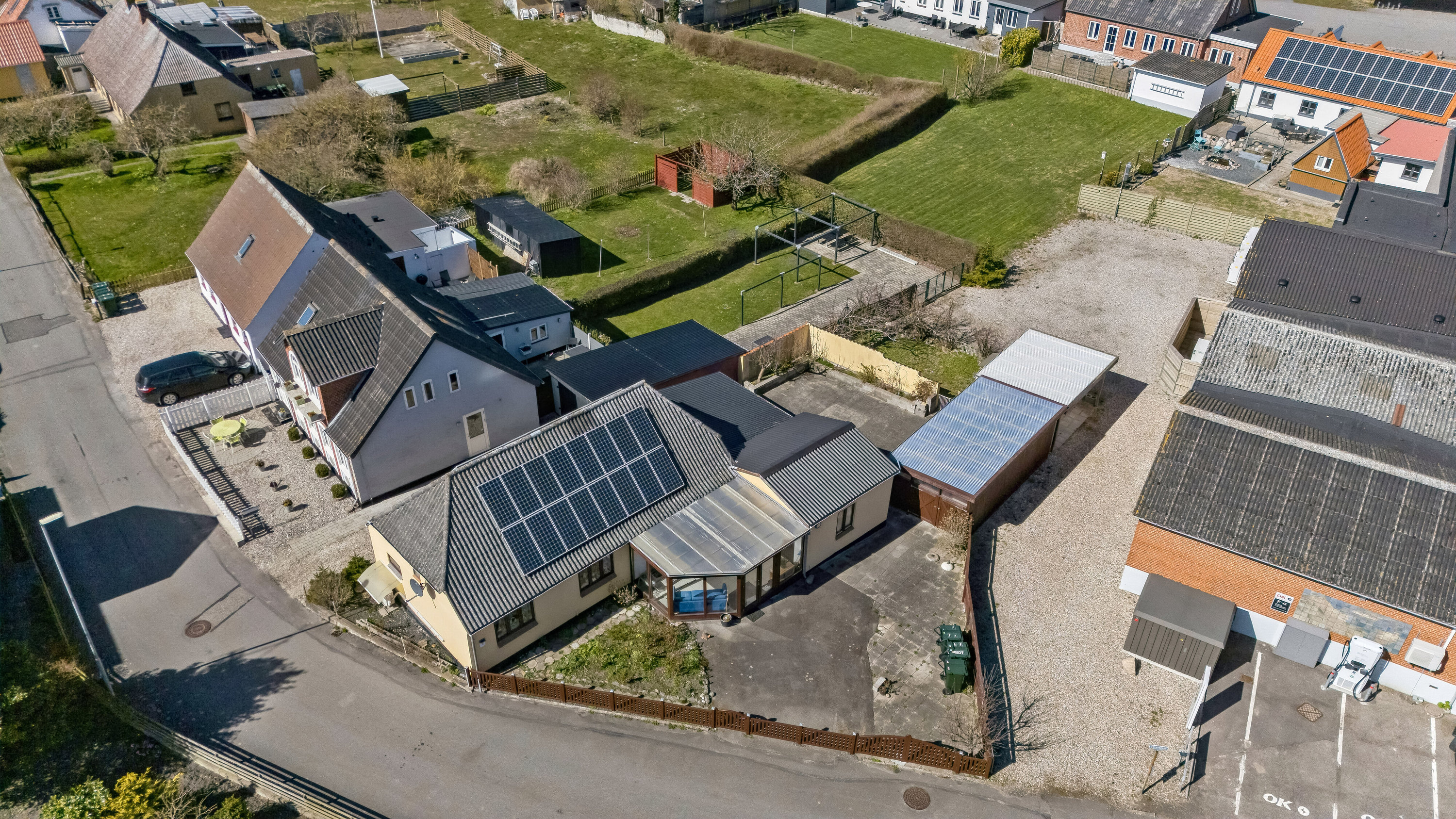 Fremhævet luftfoto billede i fuldskærmstilstand. Billede af Strandgade 2, 5935 Bagenkop