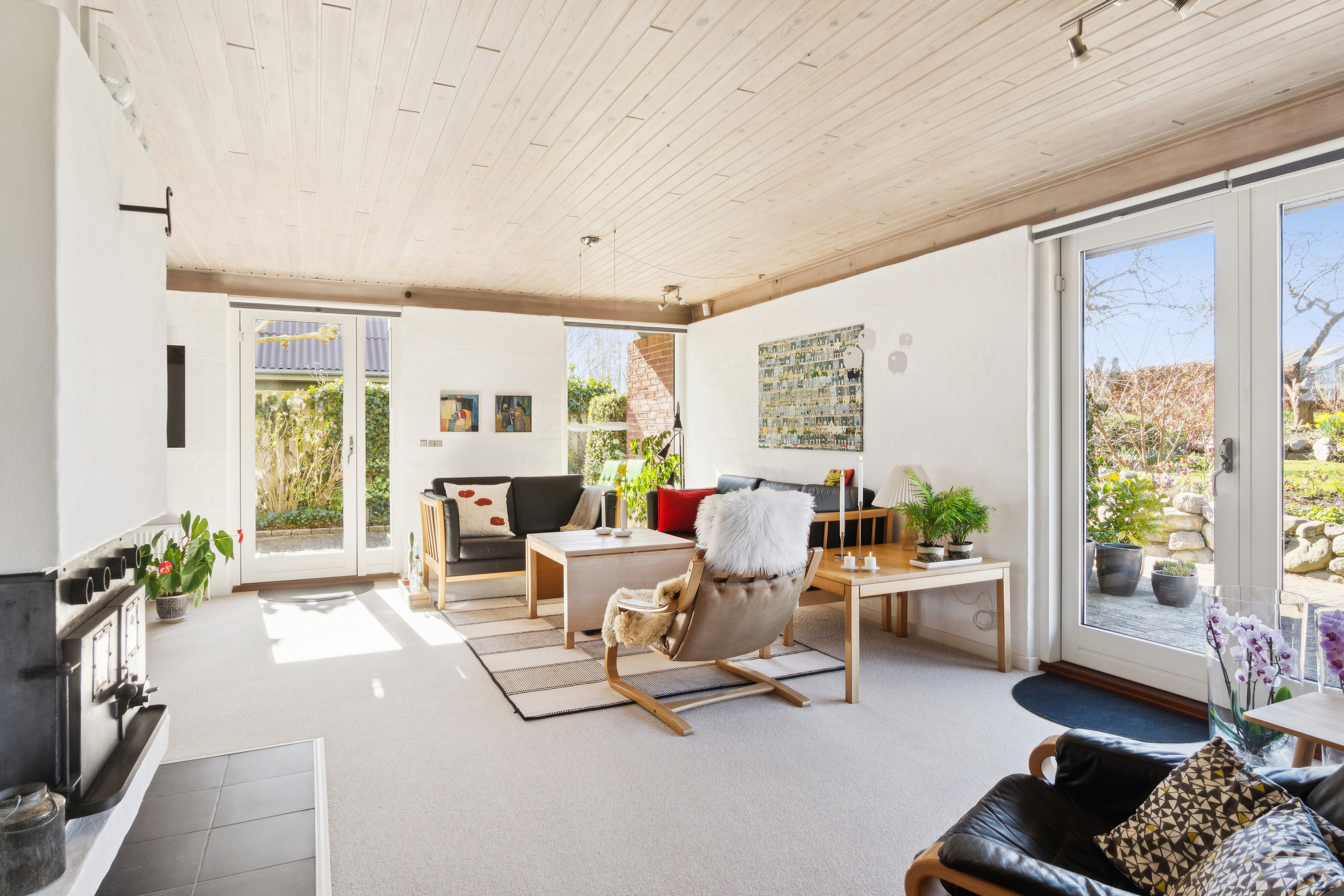 Fremhævet stue billede i fuldskærmstilstand. Billede af Fladehøj 33, 4534 Hørve