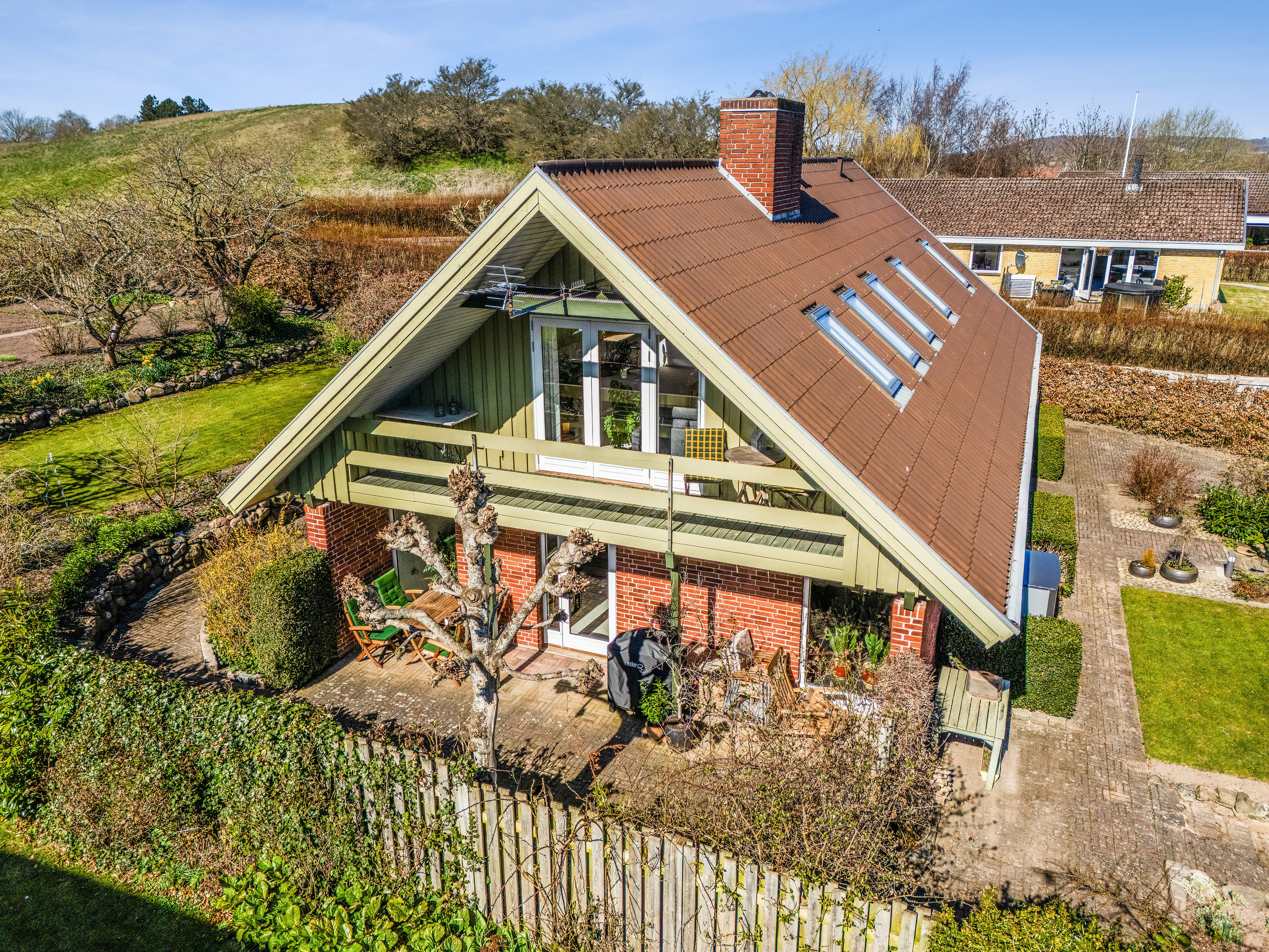 Fremhævet luftfoto billede i fuldskærmstilstand. Billede af Fladehøj 33, 4534 Hørve