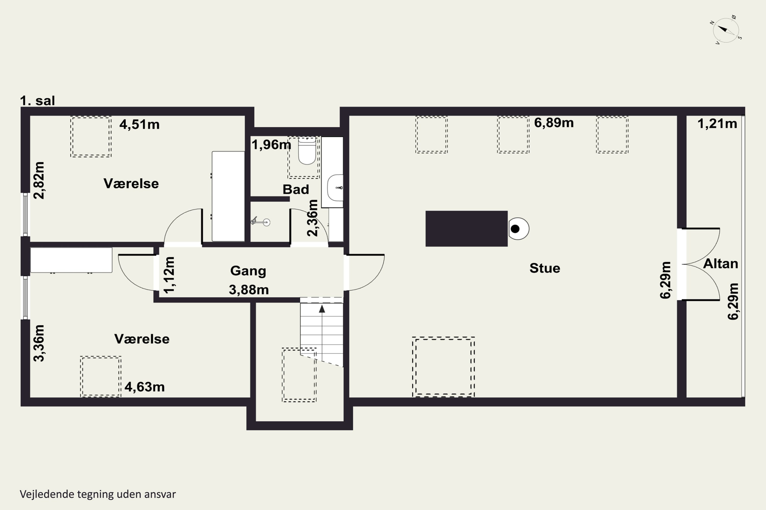 Plantegninger billede af Fladehøj 33, 4534 Hørve