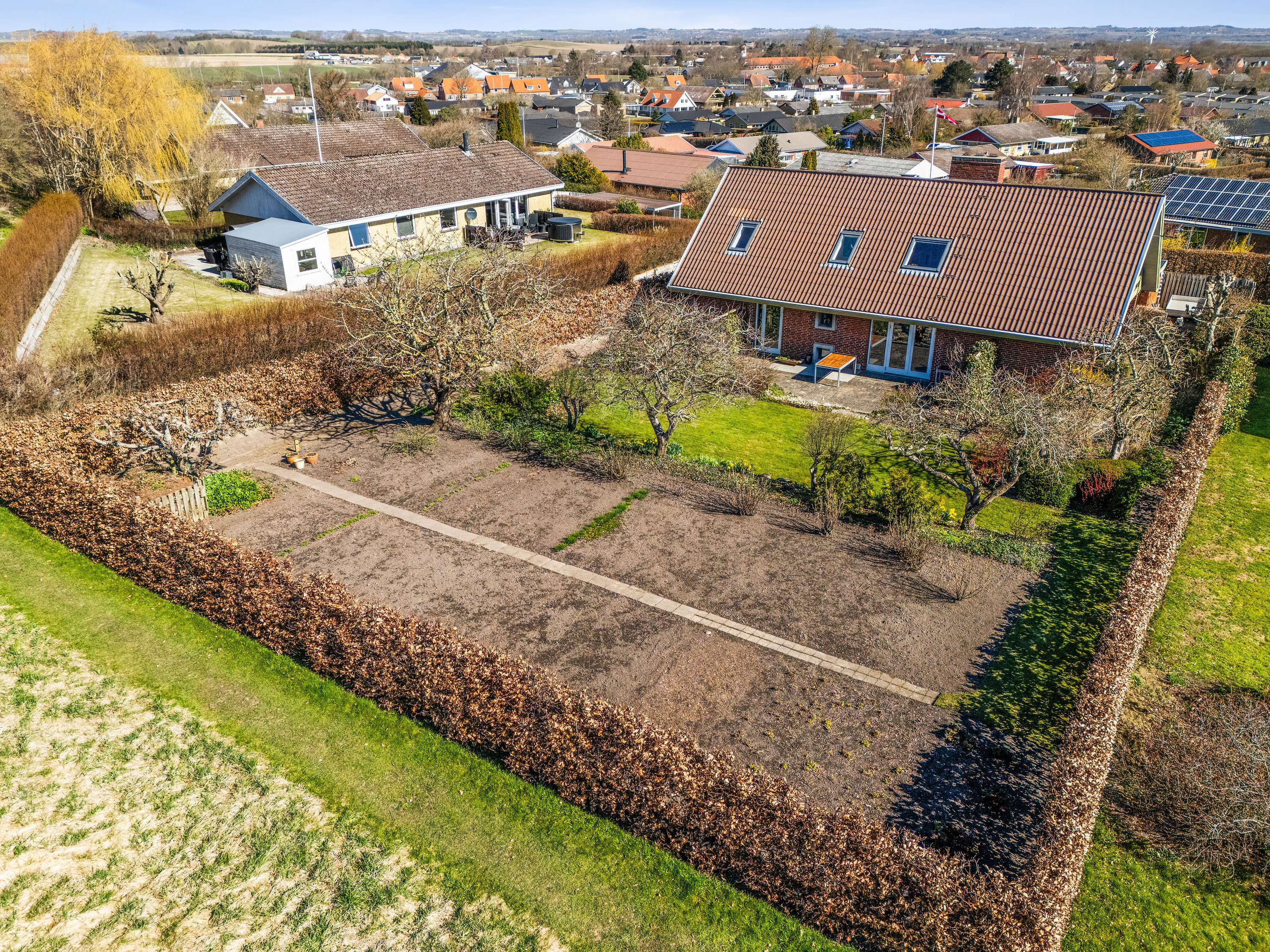 Fremhævet luftfoto billede i fuldskærmstilstand. Billede af Fladehøj 33, 4534 Hørve