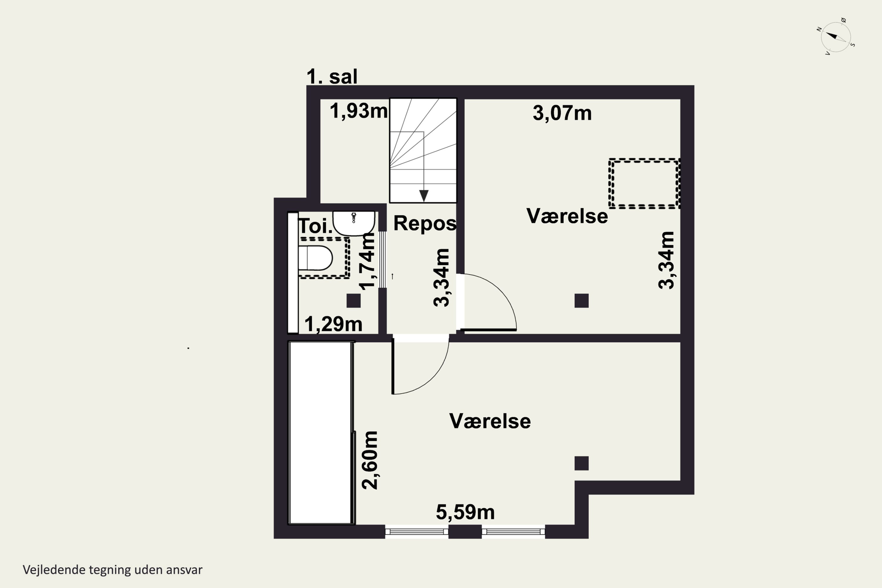Plantegninger billede af Åvej 18A, Himmelev, 4000 Roskilde