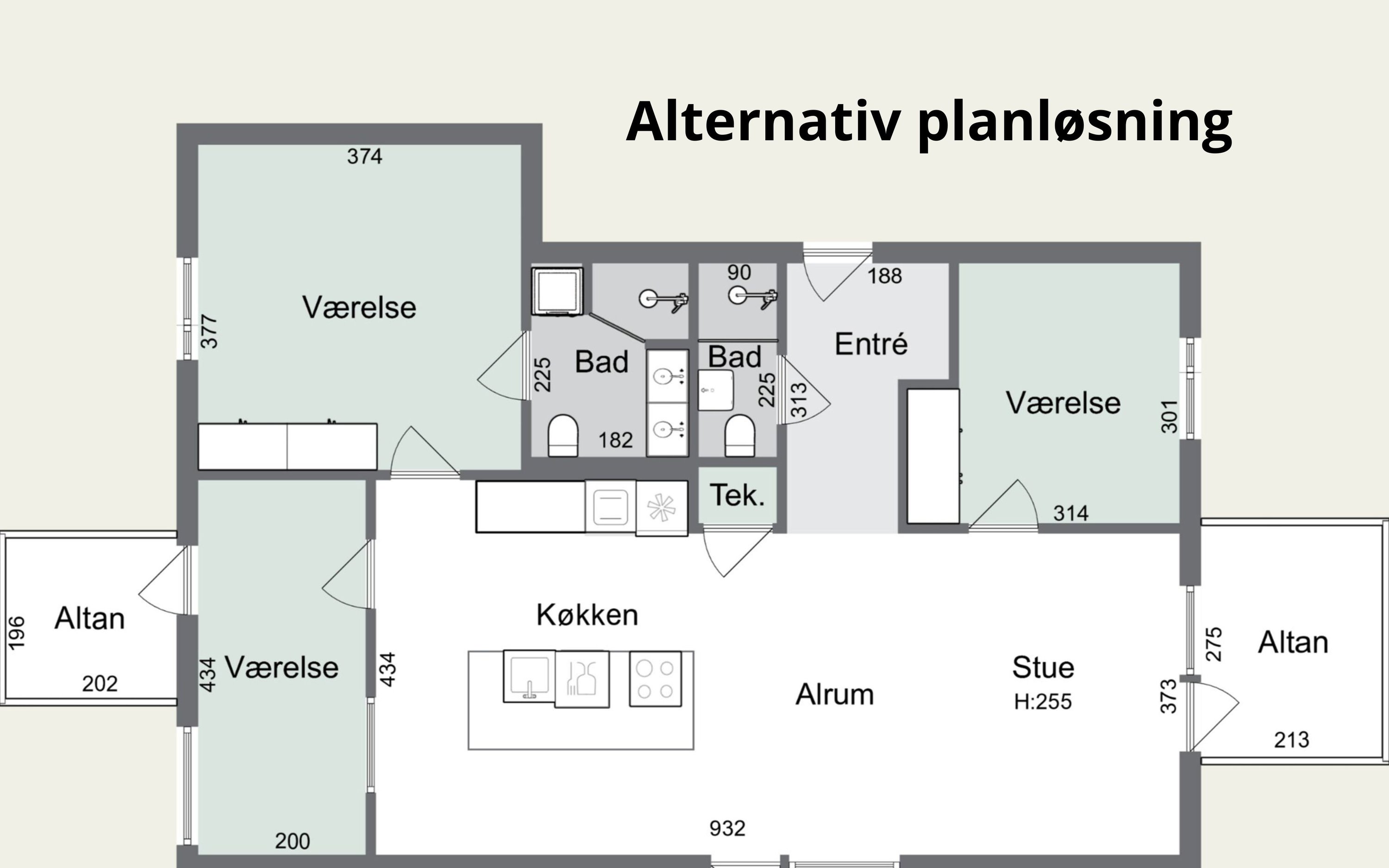 Plantegninger billede af Klaksvigsgade 7, 3. tv., 2300 København S