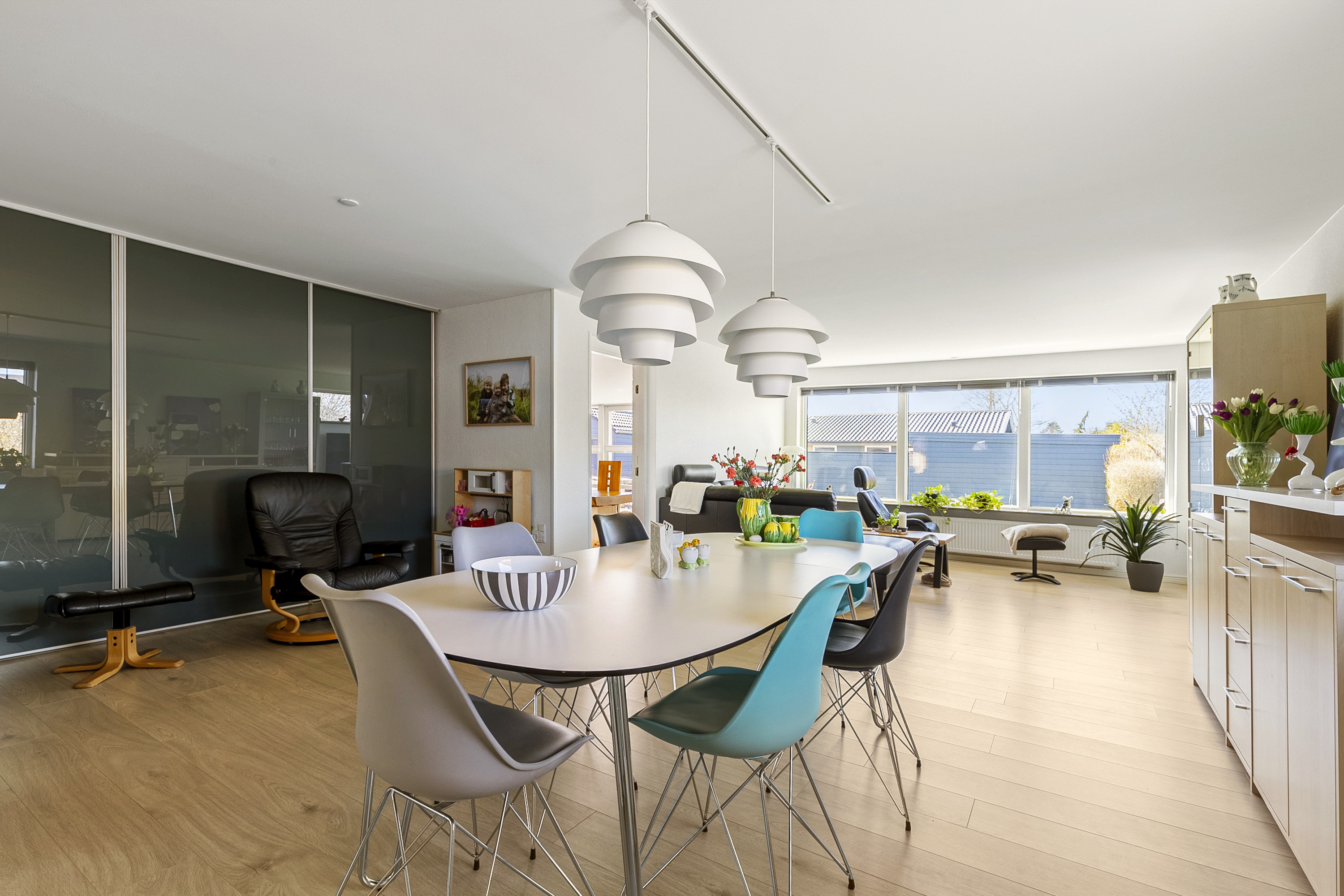 Fremhævet spisestue billede i fuldskærmstilstand. Billede af Egevænget 3, 8362 Hørning