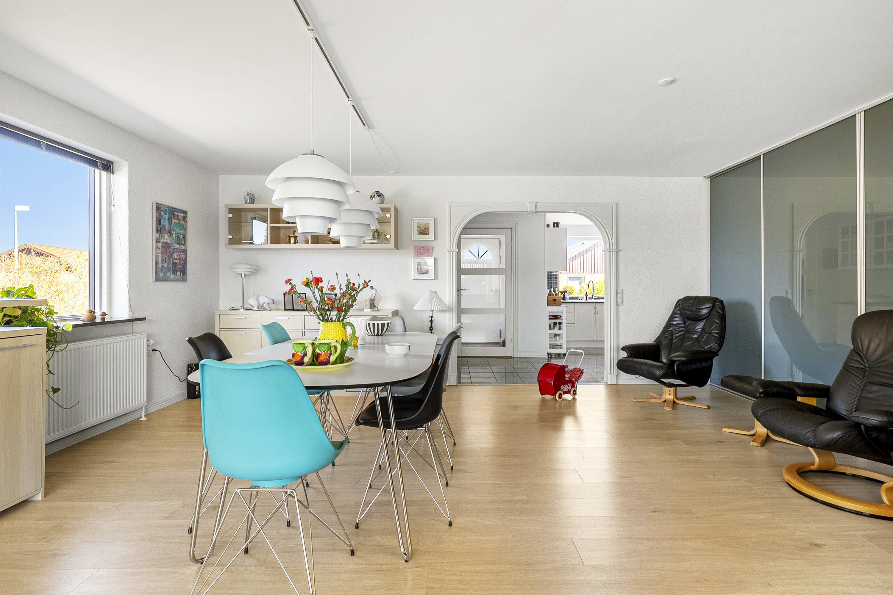 Fremhævet spisestue billede i fuldskærmstilstand. Billede af Egevænget 3, 8362 Hørning