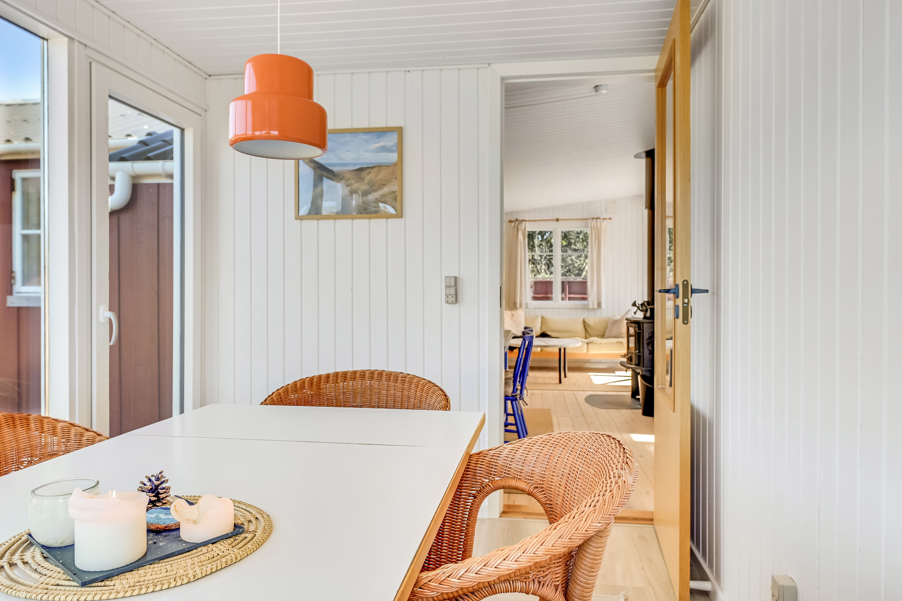 Fremhævet stue billede i fuldskærmstilstand. Billede af Mågevej 14, 6853 Vejers Strand