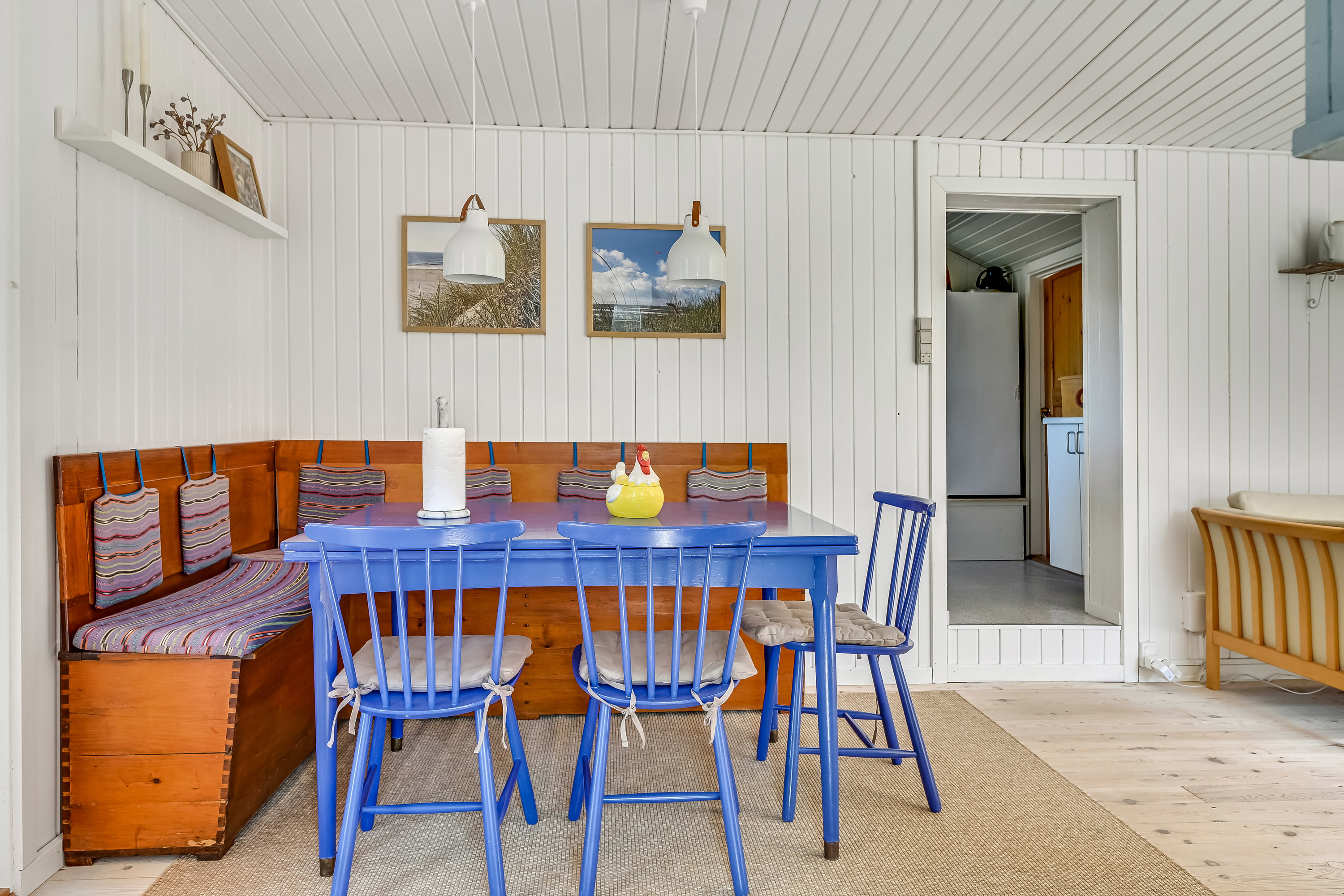 Fremhævet stue billede i fuldskærmstilstand. Billede af Mågevej 14, 6853 Vejers Strand