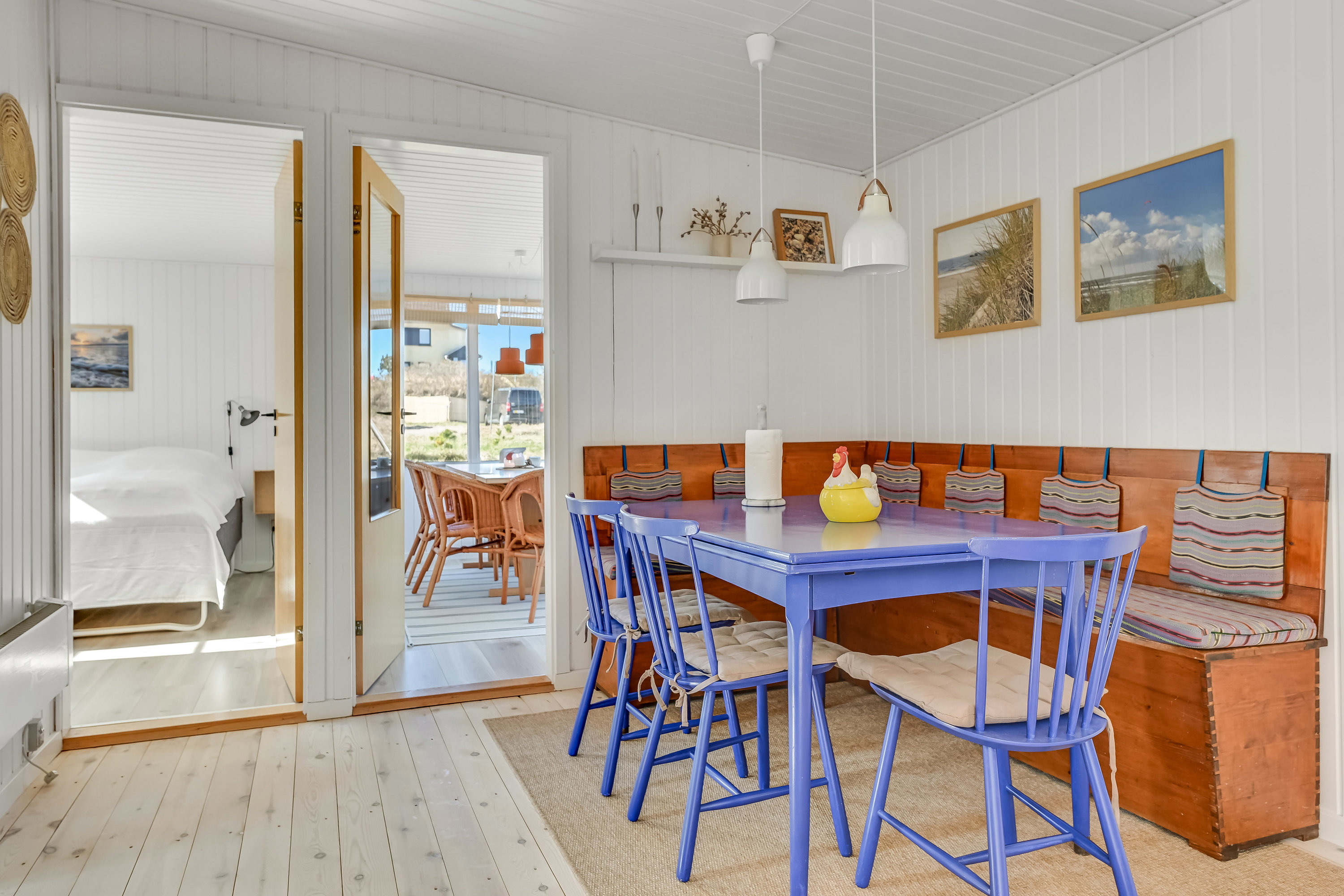 Fremhævet stue billede i fuldskærmstilstand. Billede af Mågevej 14, 6853 Vejers Strand