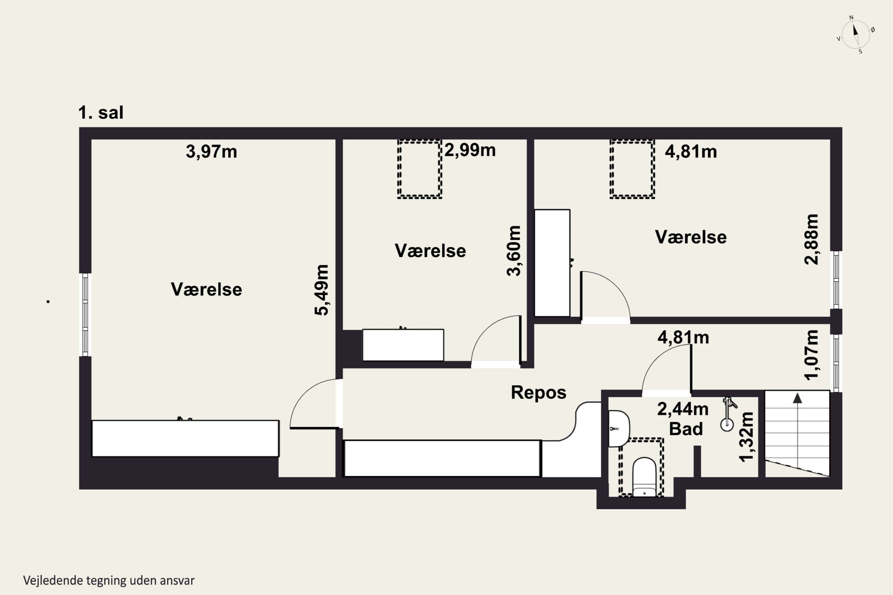 Plantegninger billede af Lerchenborgvej 95, 4400 Kalundborg