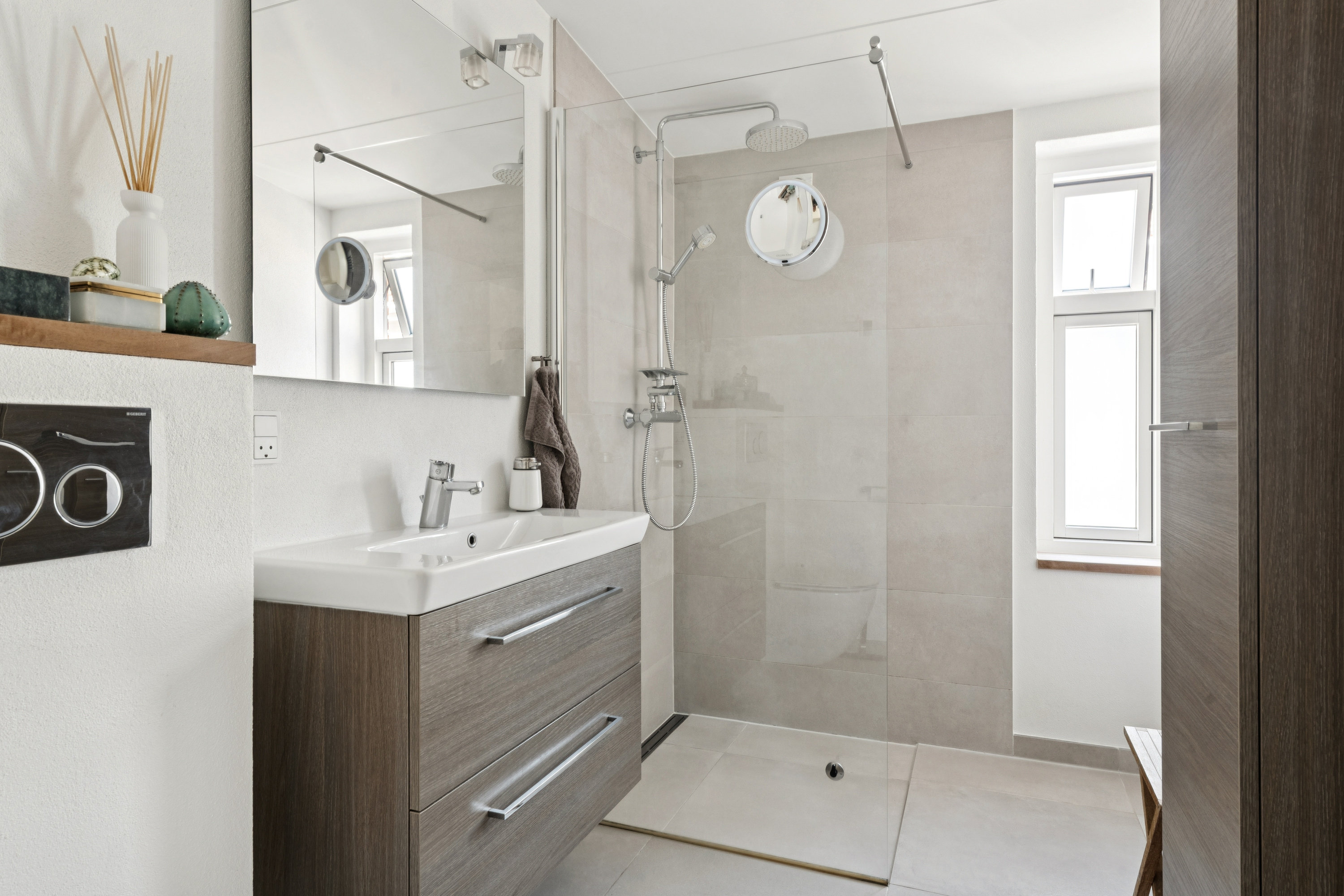 Fremhævet badeværelse billede i fuldskærmstilstand. Billede af Valmuemarken 48, 9000 Aalborg