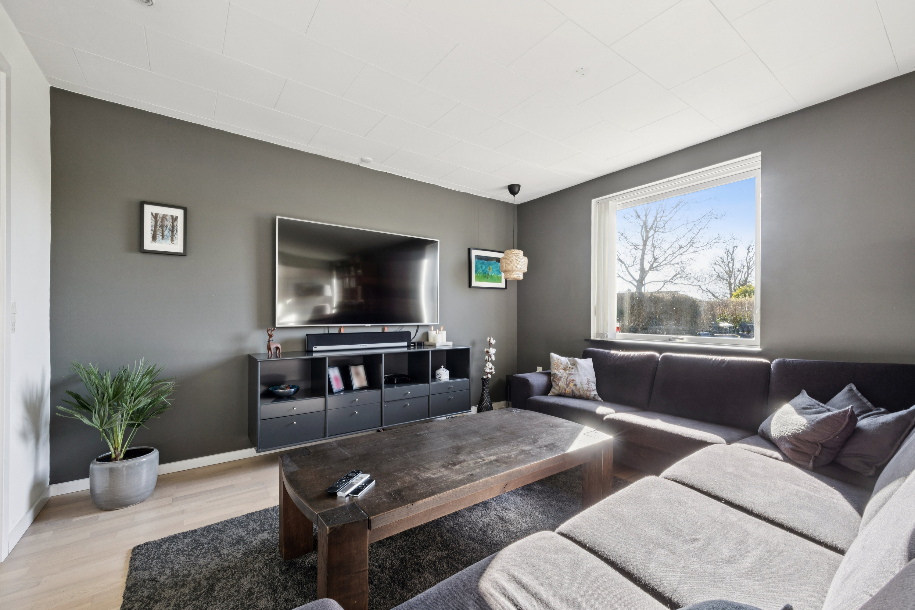 Fremhævet stue billede i fuldskærmstilstand. Billede af Højdevej 38, 2670 Greve