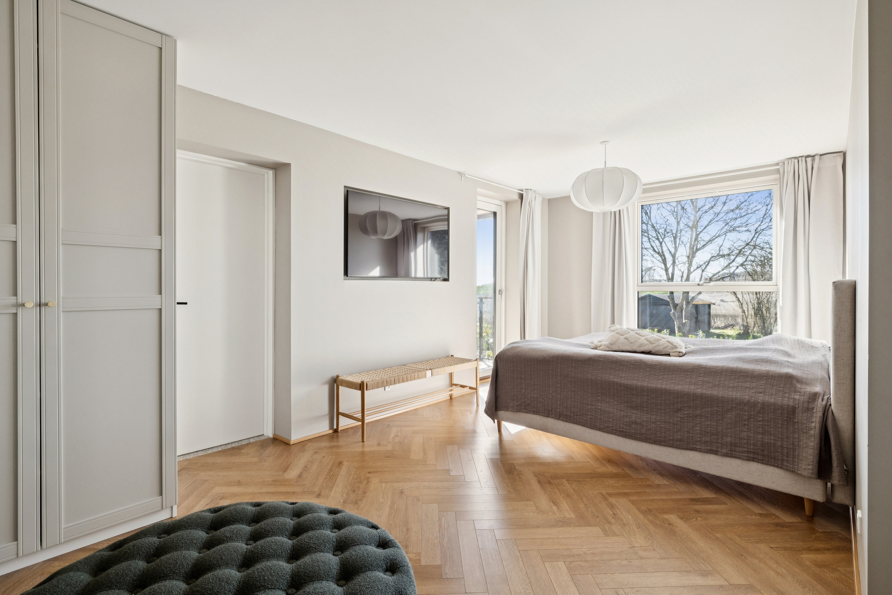 Fremhævet soveværelse billede i fuldskærmstilstand. Billede af Skoletoften 28, Virring, 8660 Skanderborg