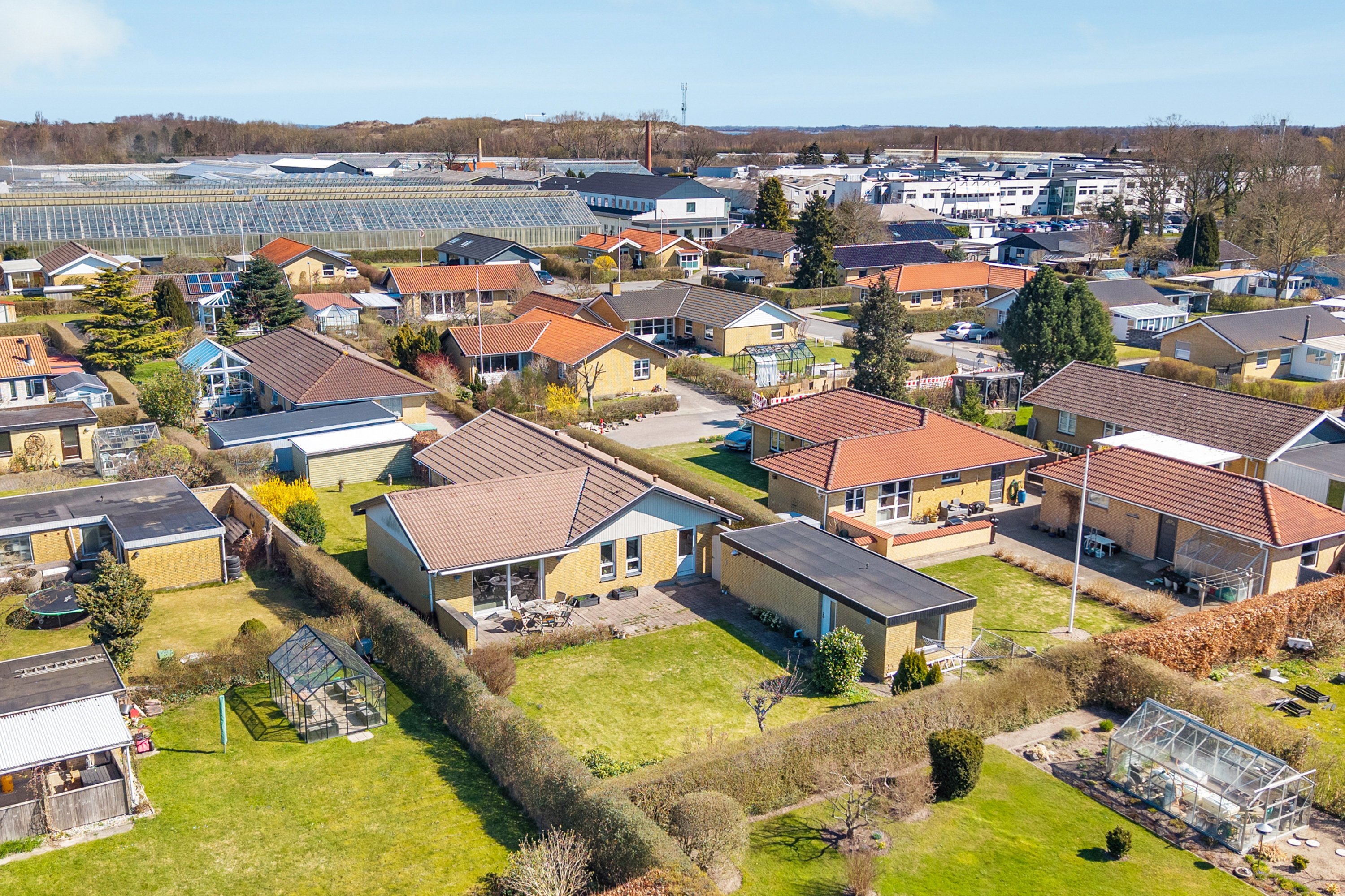 Fremhævet luftfoto billede i fuldskærmstilstand. Billede af Mirabellevænget 8, Stige, 5270 Odense N