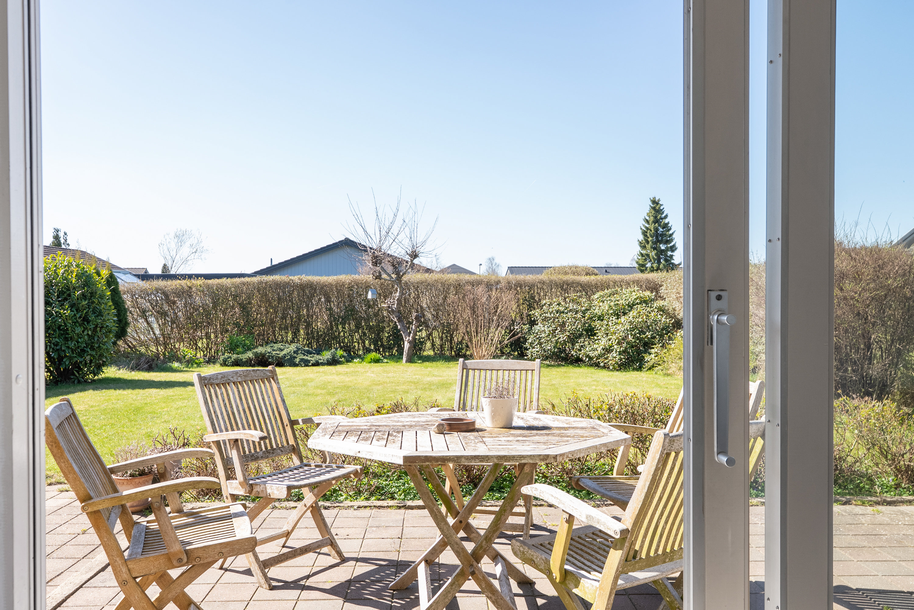 Fremhævet terrasse billede i fuldskærmstilstand. Billede af Mirabellevænget 8, Stige, 5270 Odense N