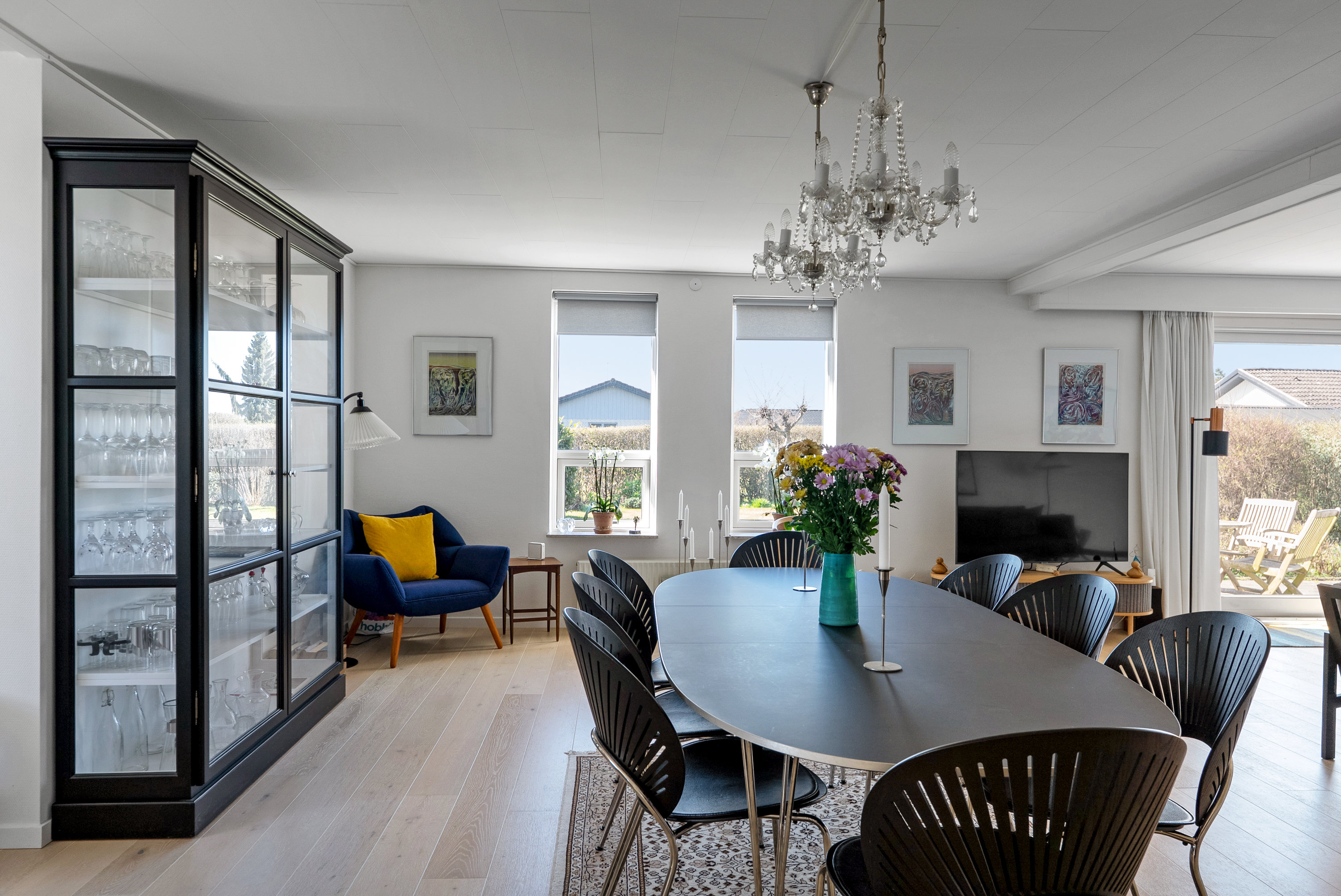 Fremhævet stue billede i fuldskærmstilstand. Billede af Mirabellevænget 8, Stige, 5270 Odense N