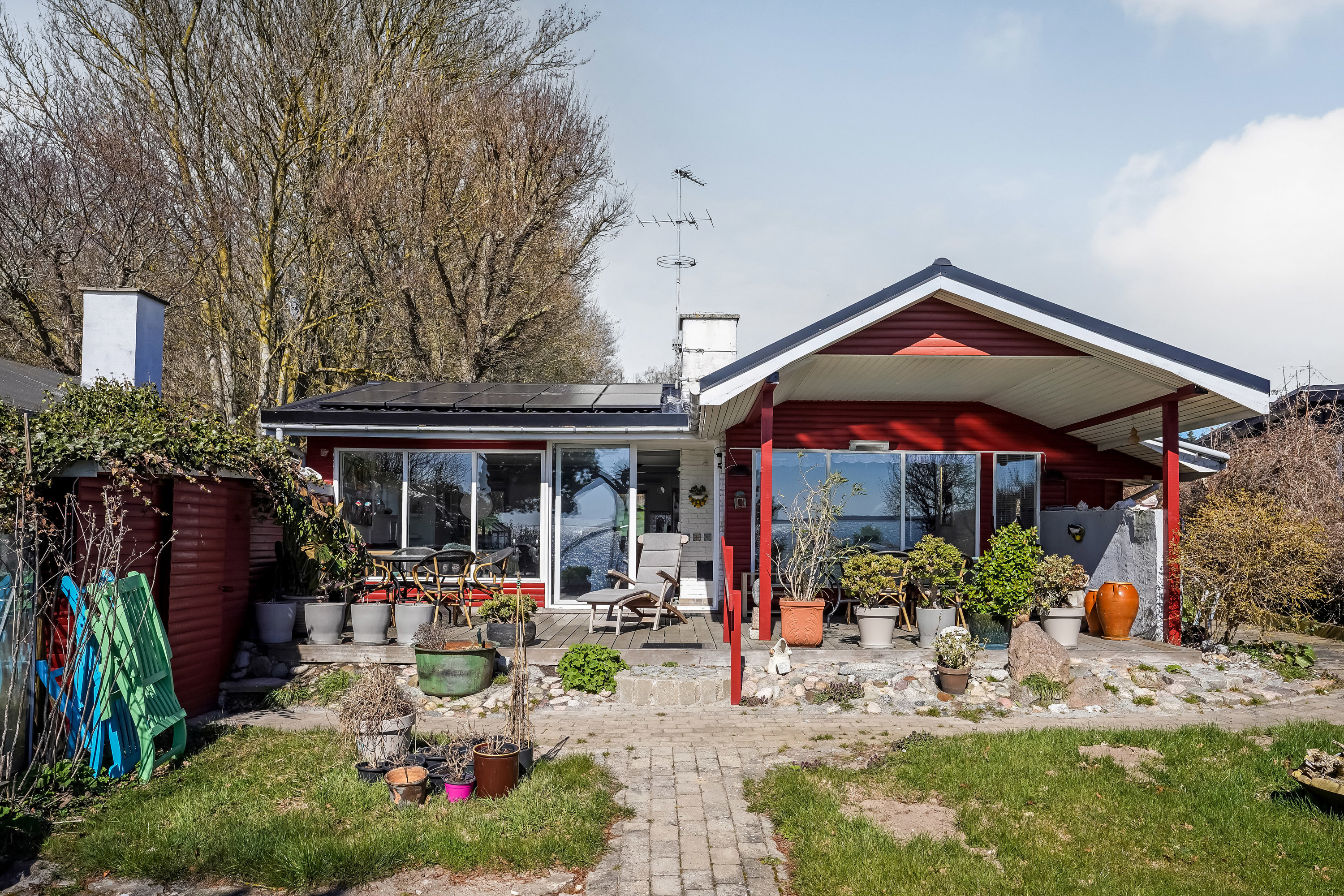 Fremhævet terrasse billede i fuldskærmstilstand. Billede af Skovhaverne 41, Skovkrogen, 5683 Haarby