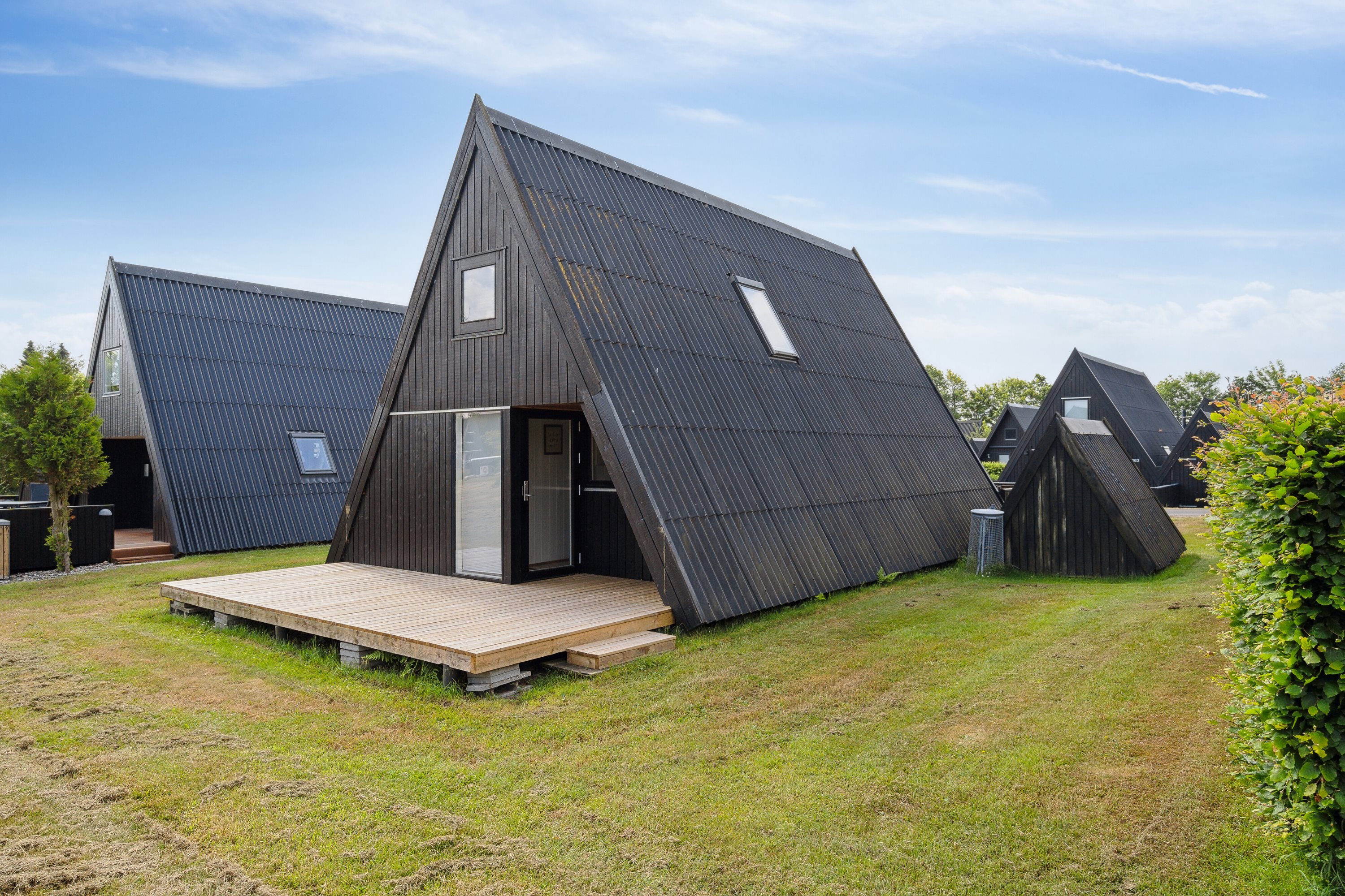 Fremhævet set fra haven billede i fuldskærmstilstand. Billede af Golfsvinget 258, Gatten, 9640 Farsø