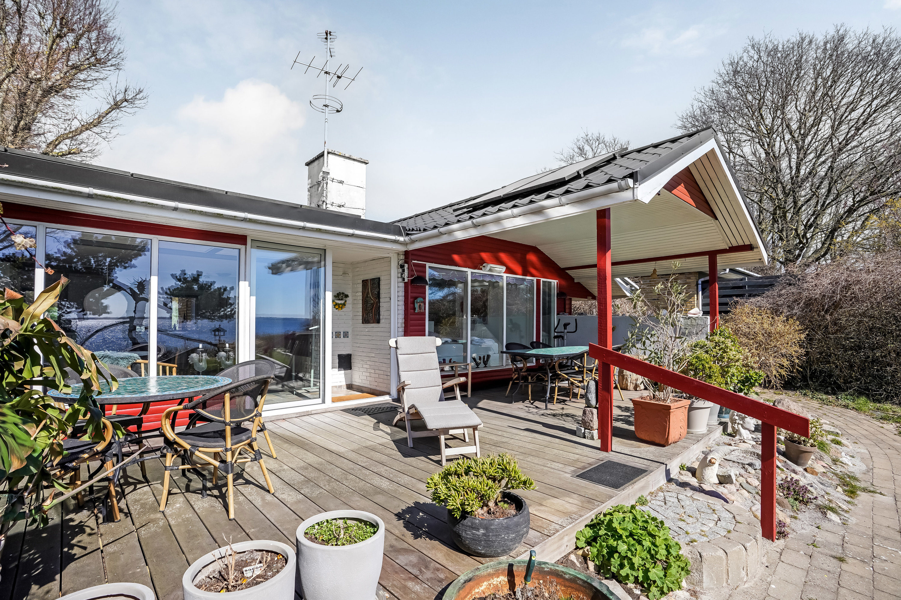 Fremhævet terrasse billede i fuldskærmstilstand. Billede af Skovhaverne 41, Skovkrogen, 5683 Haarby