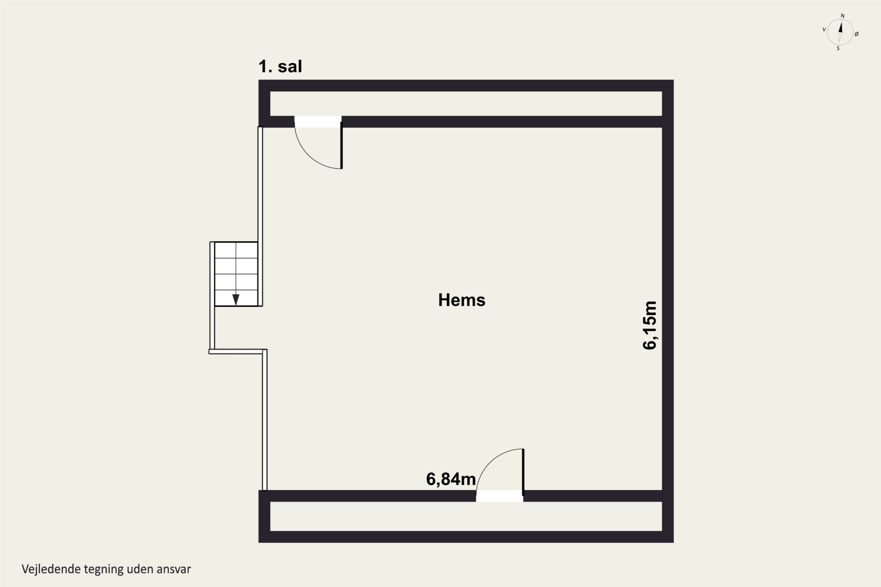 Plantegninger billede af Digevænget 10, Bjergby, 9800 Hjørring