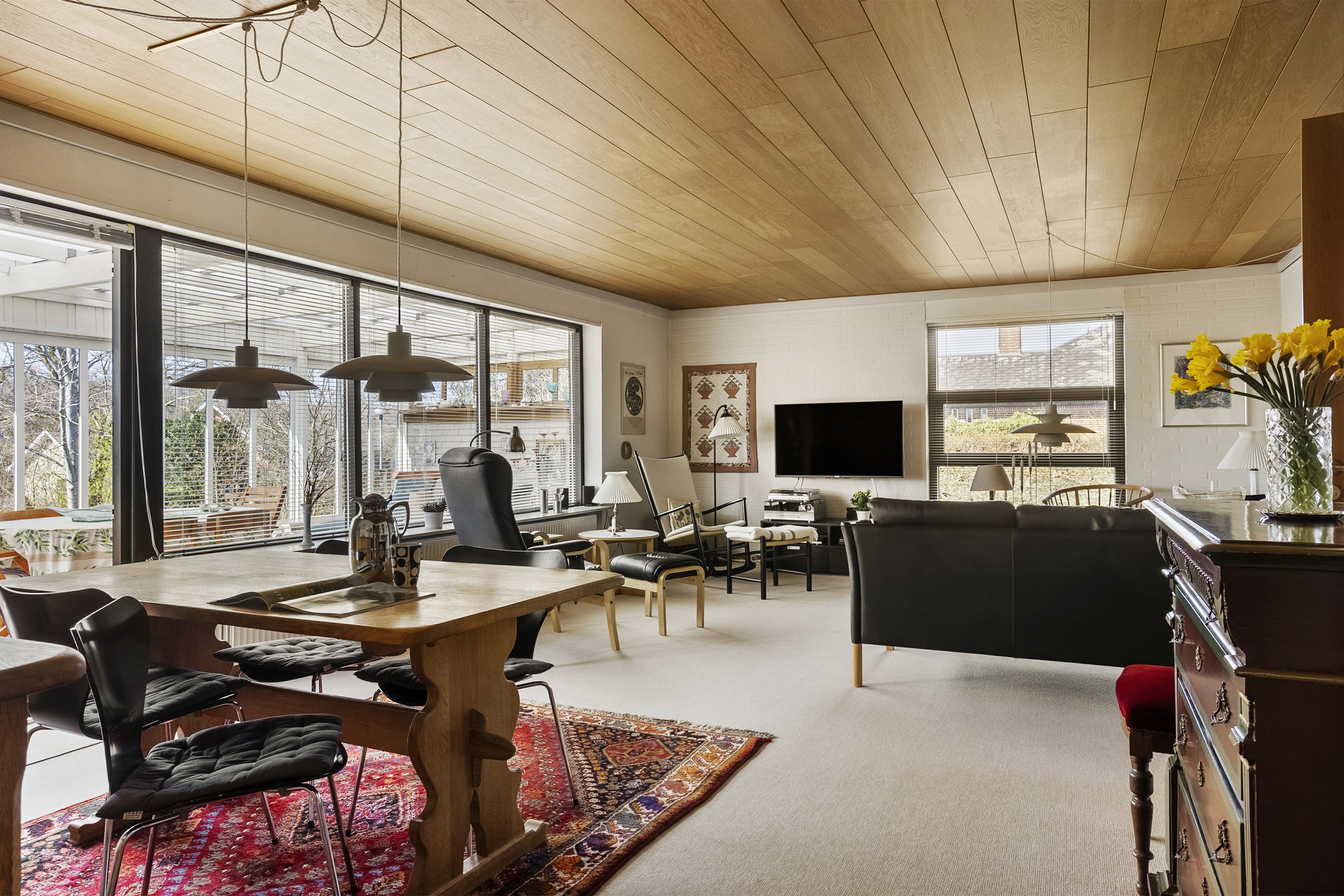 Fremhævet stue billede i fuldskærmstilstand. Billede af Lyrevej 6, 6600 Vejen