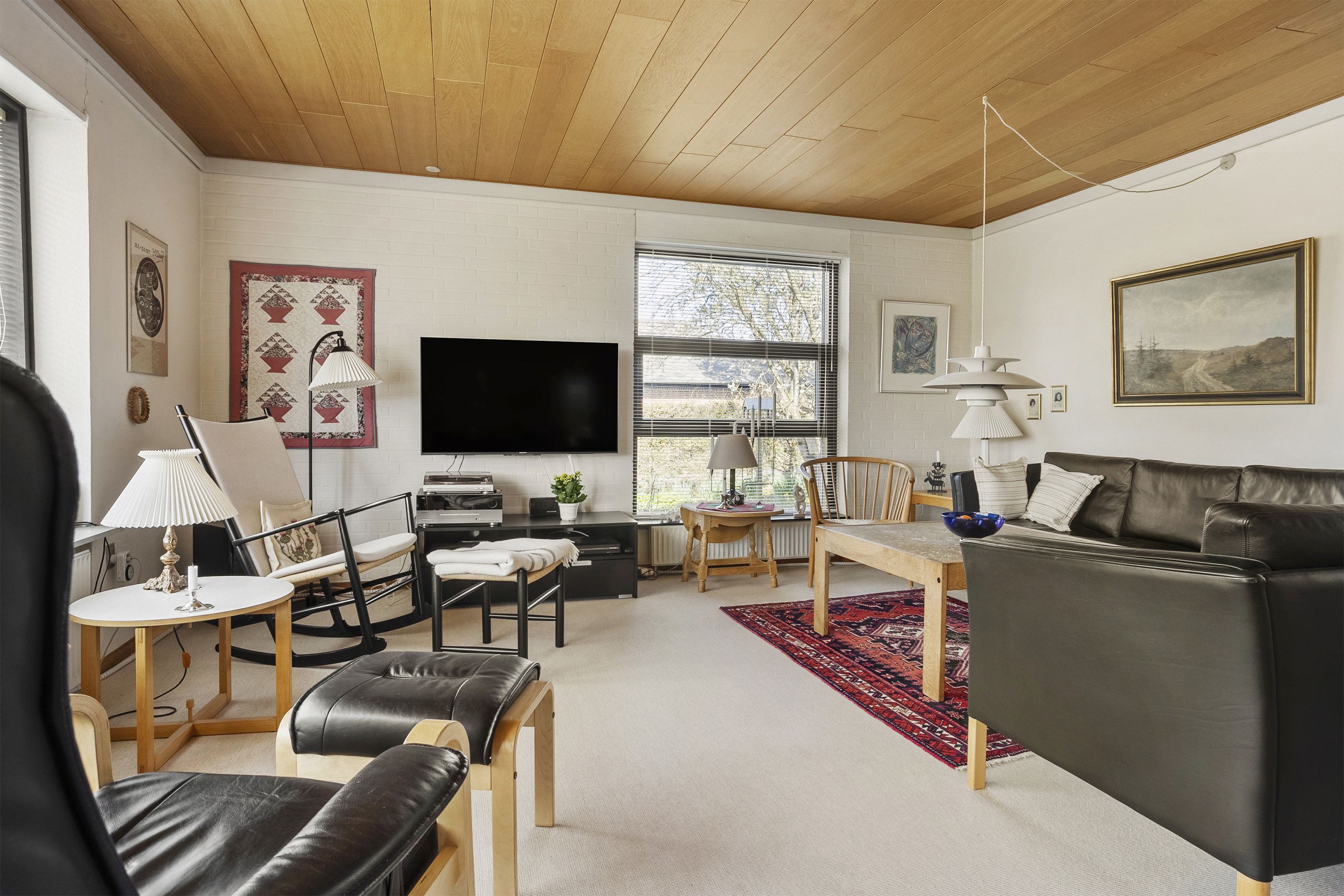 Fremhævet stue billede i fuldskærmstilstand. Billede af Lyrevej 6, 6600 Vejen