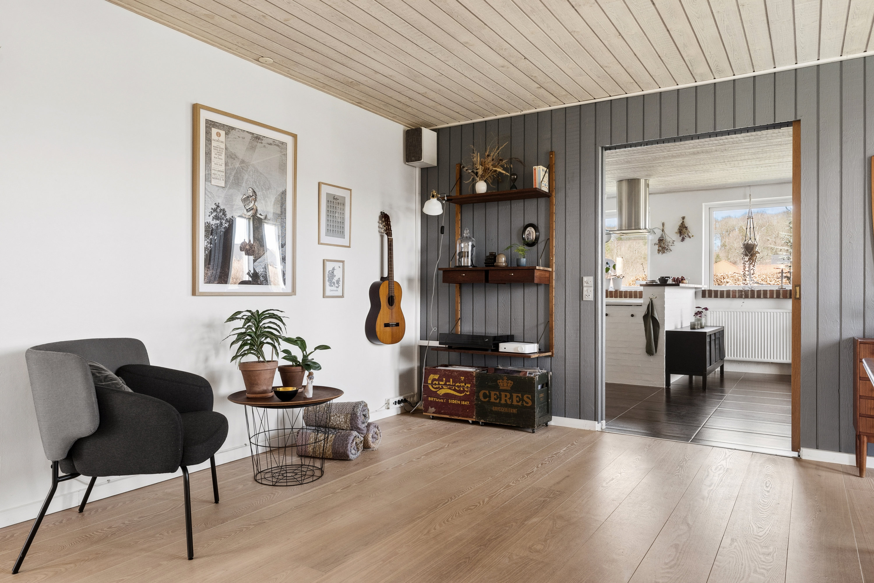 Fremhævet stue billede i fuldskærmstilstand. Billede af Pilekrattet 20, 8850 Bjerringbro