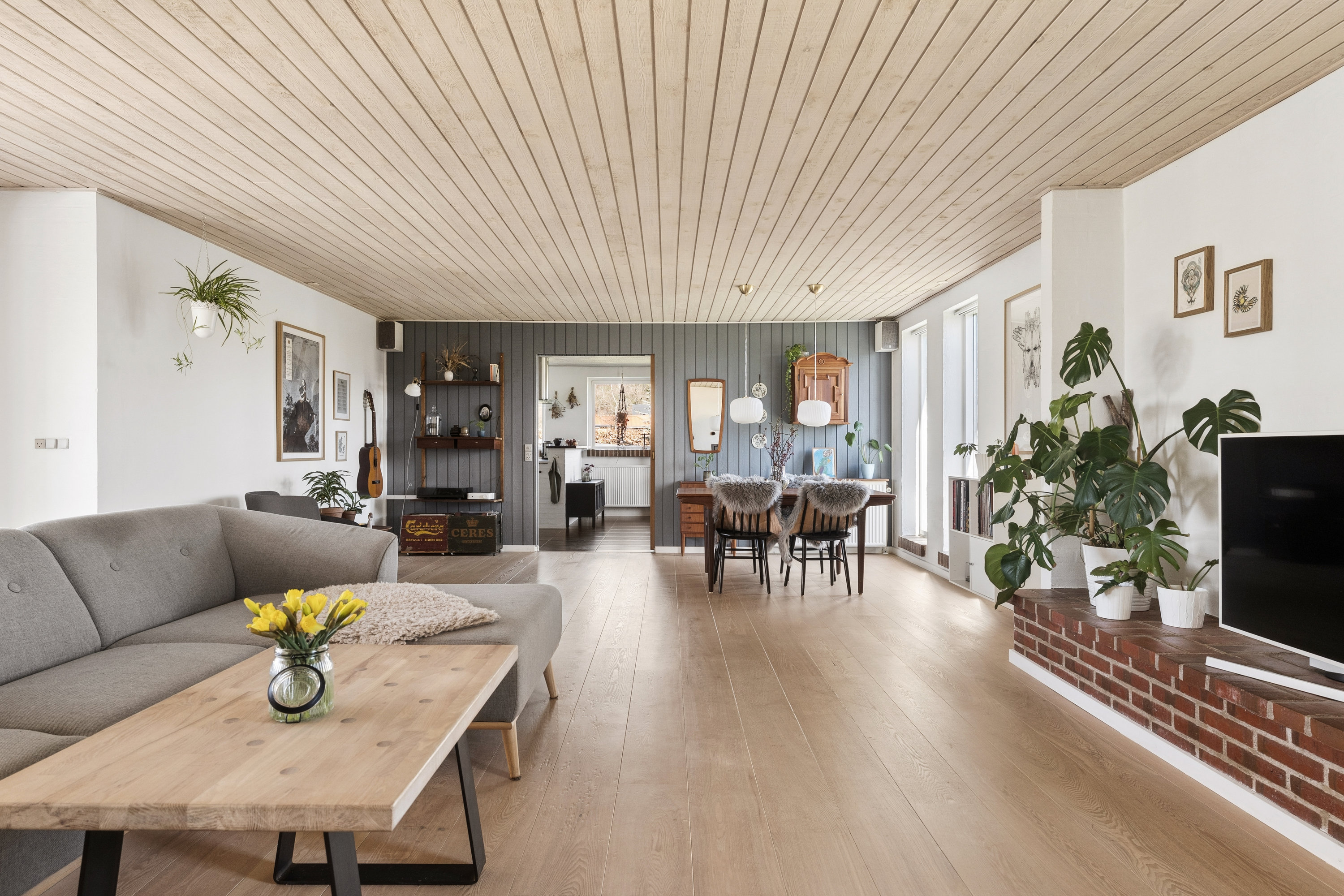 Fremhævet stue billede i fuldskærmstilstand. Billede af Pilekrattet 20, 8850 Bjerringbro