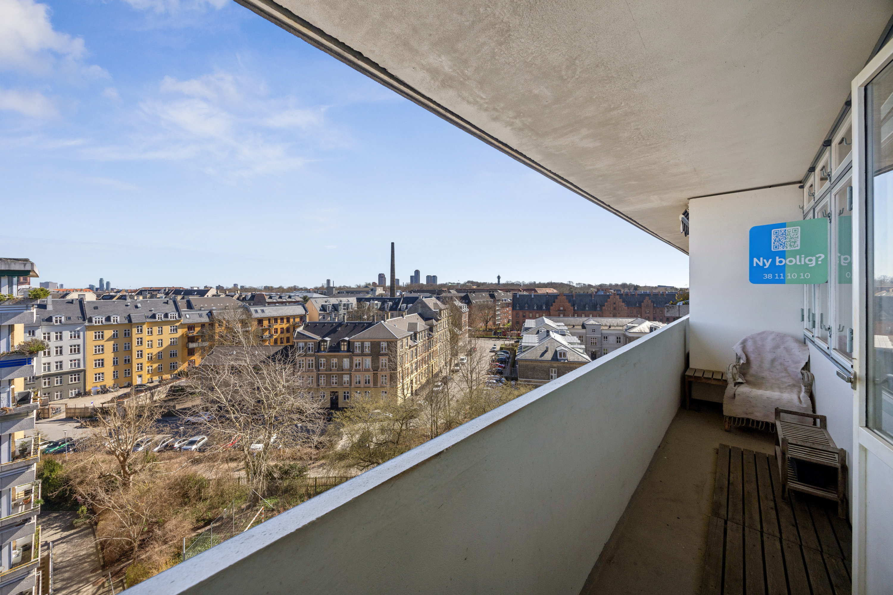 Fremhævet udsigt billede i fuldskærmstilstand. Billede af Finsensvej 7C, 7. th., 2000 Frederiksberg