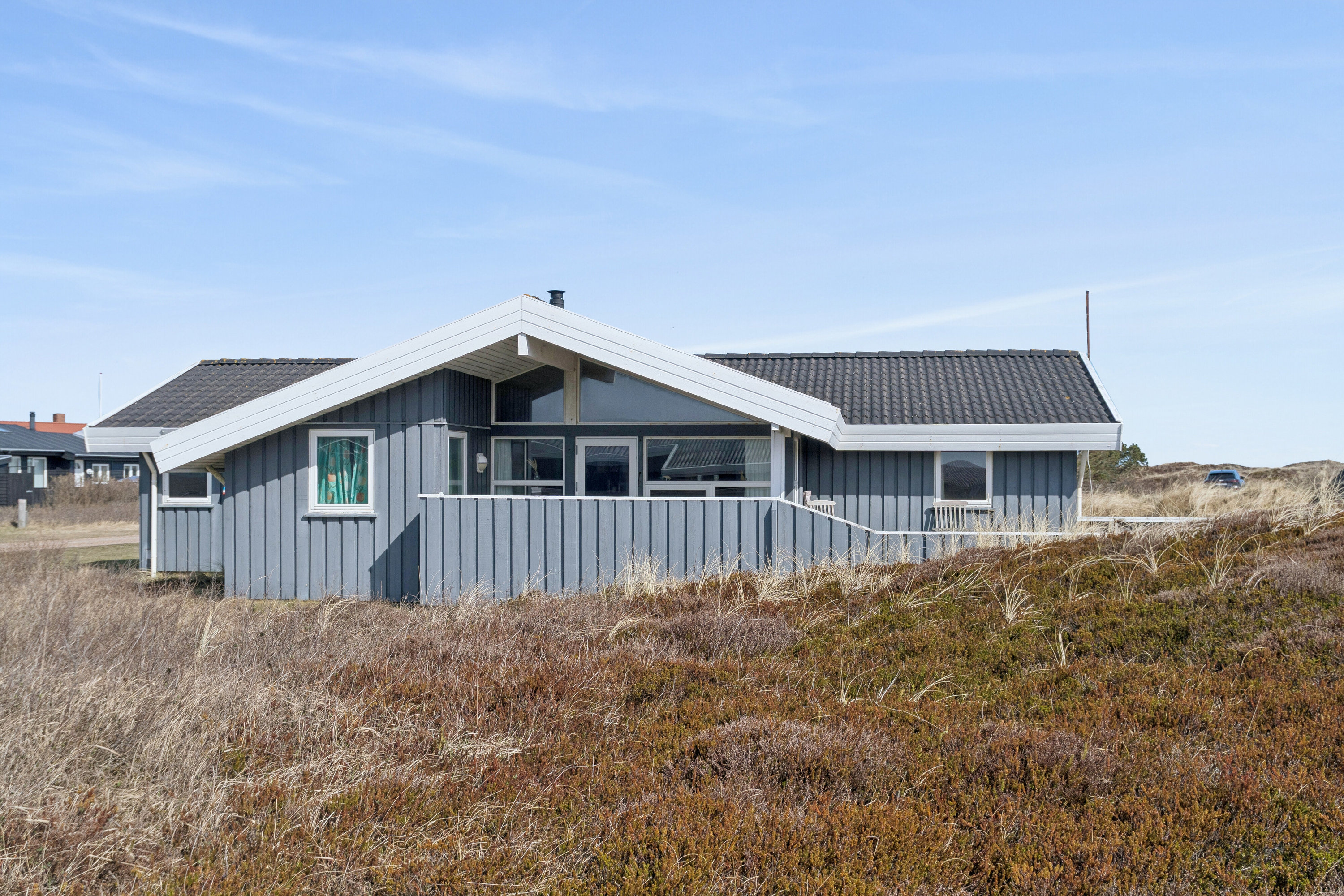 Fremhævet set fra vejen billede i fuldskærmstilstand. Billede af Krinkelkrogen 14, Lild Strand, 7741 Frøstrup