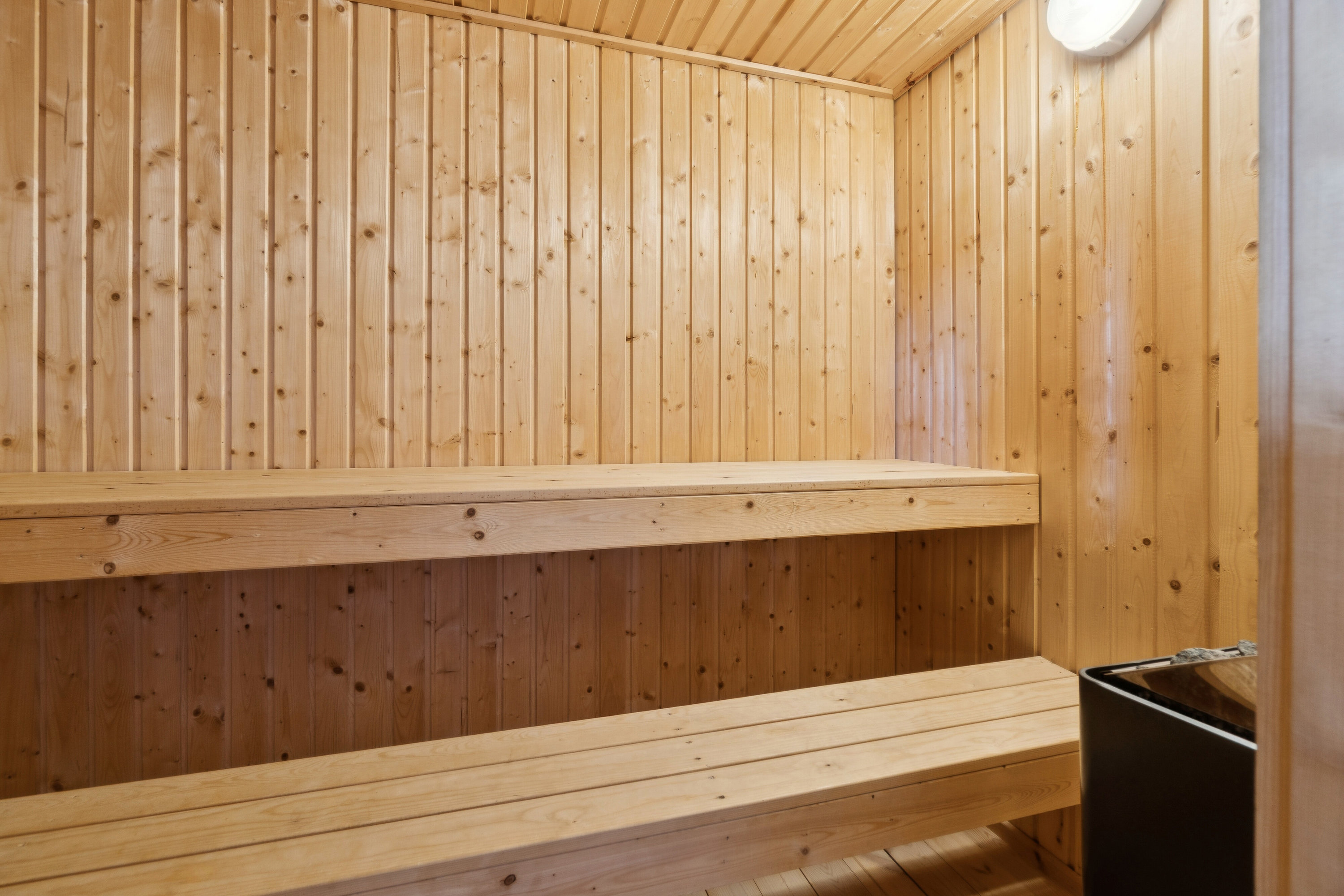 Fremhævet sauna billede i fuldskærmstilstand. Billede af Krinkelkrogen 14, Lild Strand, 7741 Frøstrup