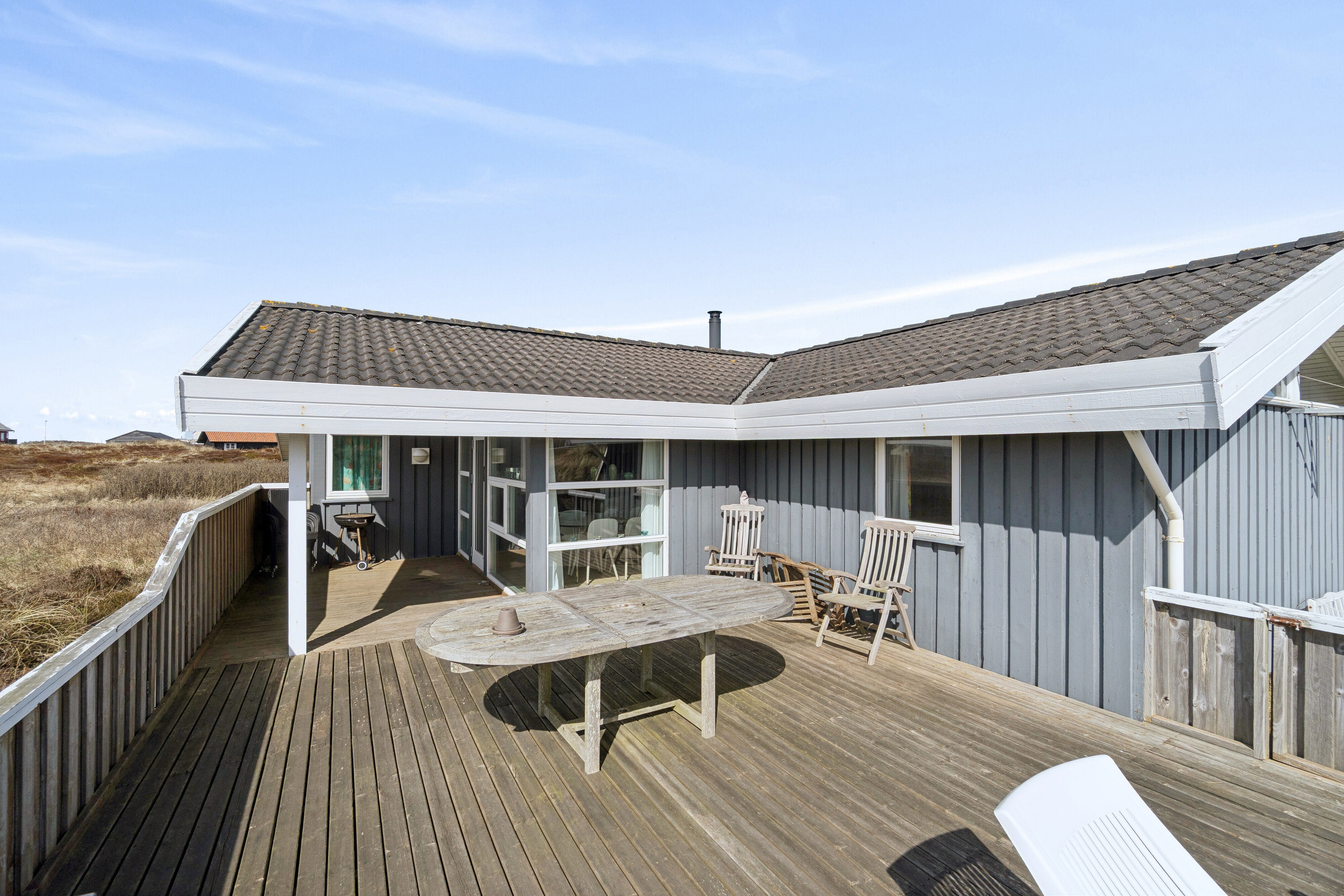 Fremhævet terrasse billede i fuldskærmstilstand. Billede af Krinkelkrogen 14, Lild Strand, 7741 Frøstrup