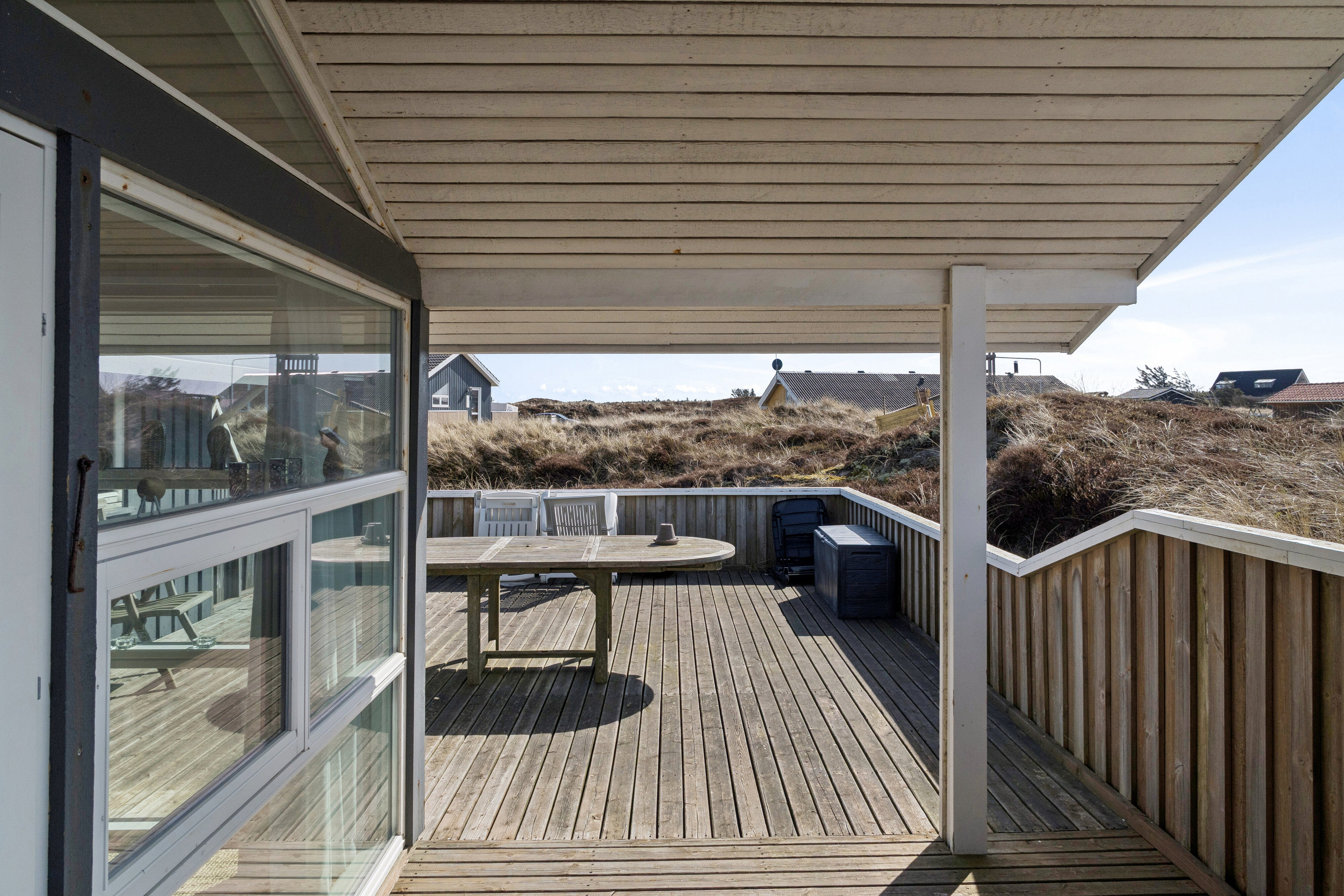 Fremhævet terrasse billede i fuldskærmstilstand. Billede af Krinkelkrogen 14, Lild Strand, 7741 Frøstrup