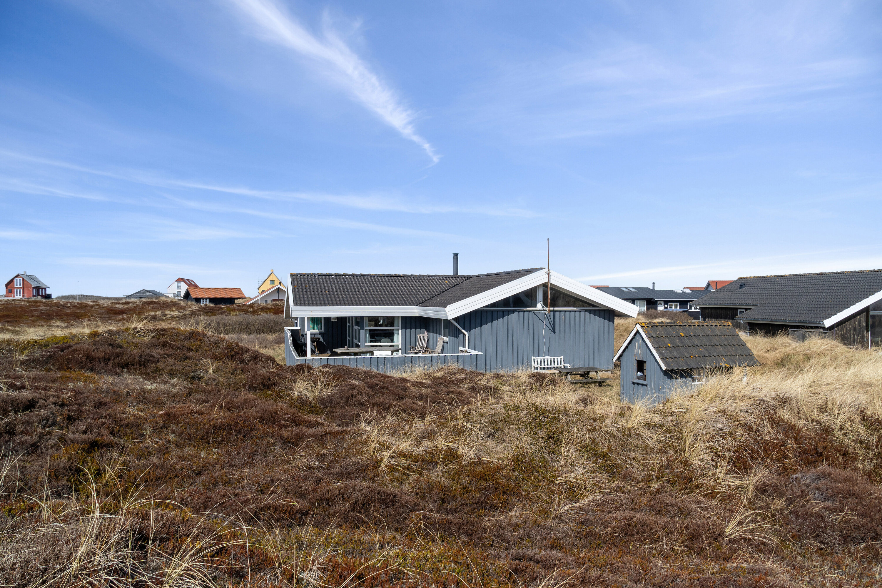 Fremhævet set fra vejen billede i fuldskærmstilstand. Billede af Krinkelkrogen 14, Lild Strand, 7741 Frøstrup