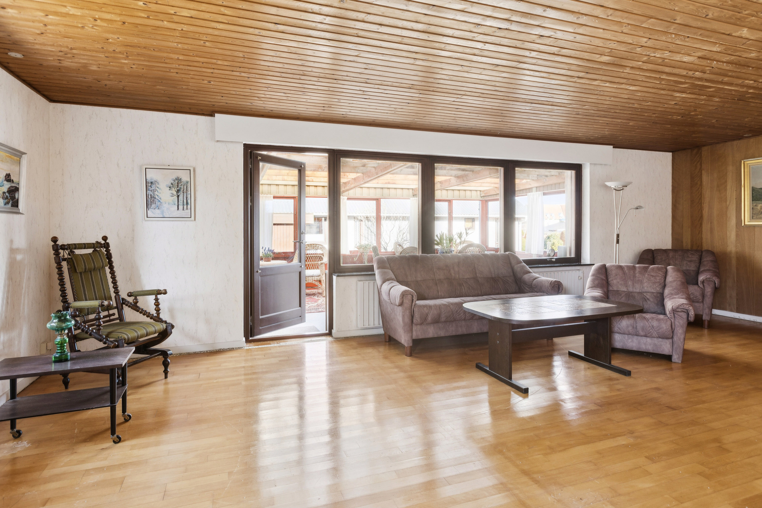 Fremhævet stue billede i fuldskærmstilstand. Billede af Birkevej 26, 4683 Rønnede