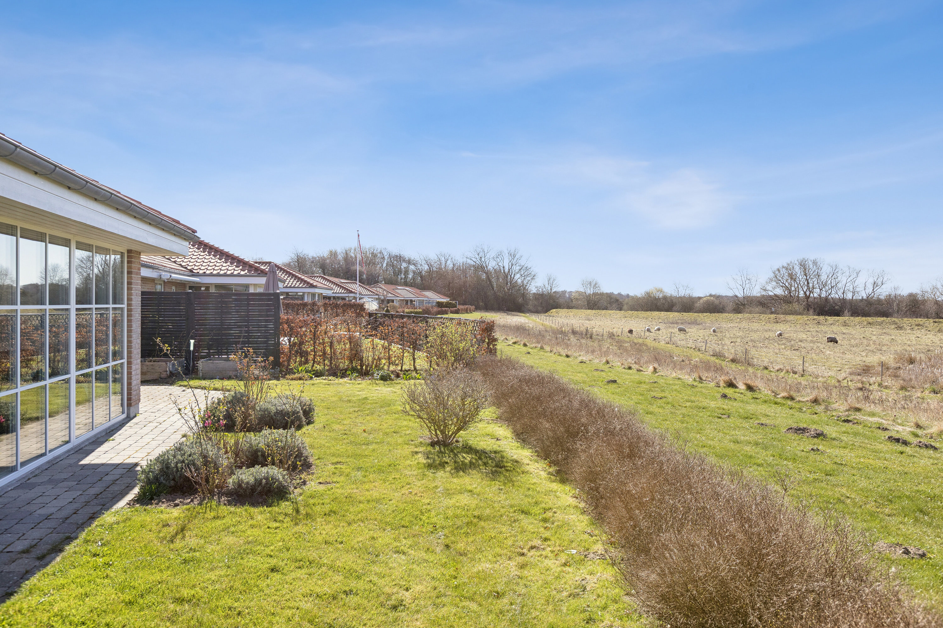 Fremhævet set fra haven billede i fuldskærmstilstand. Billede af Jens Martin Knudsens Vej 22, 4690 Haslev