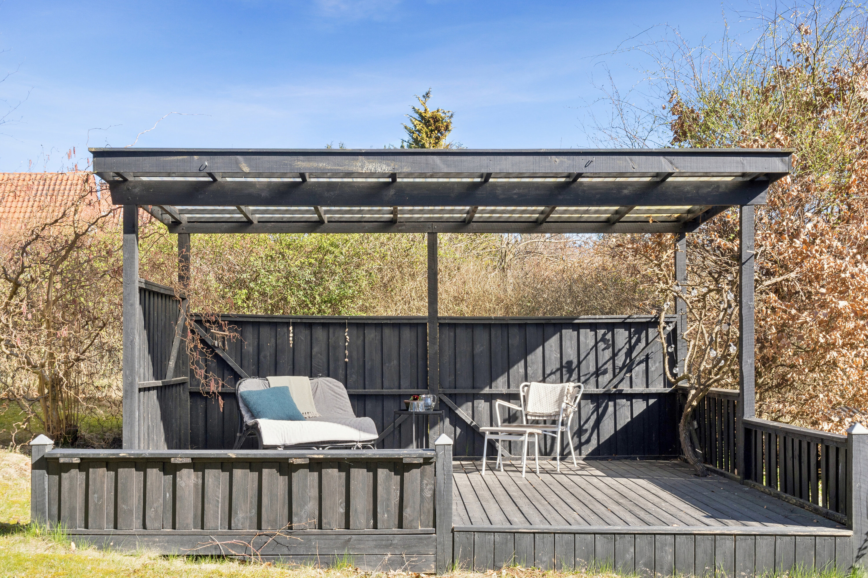 Fremhævet overdækket terrasse billede i fuldskærmstilstand. Billede af Hjortebjergvej 9, 3300 Frederiksværk