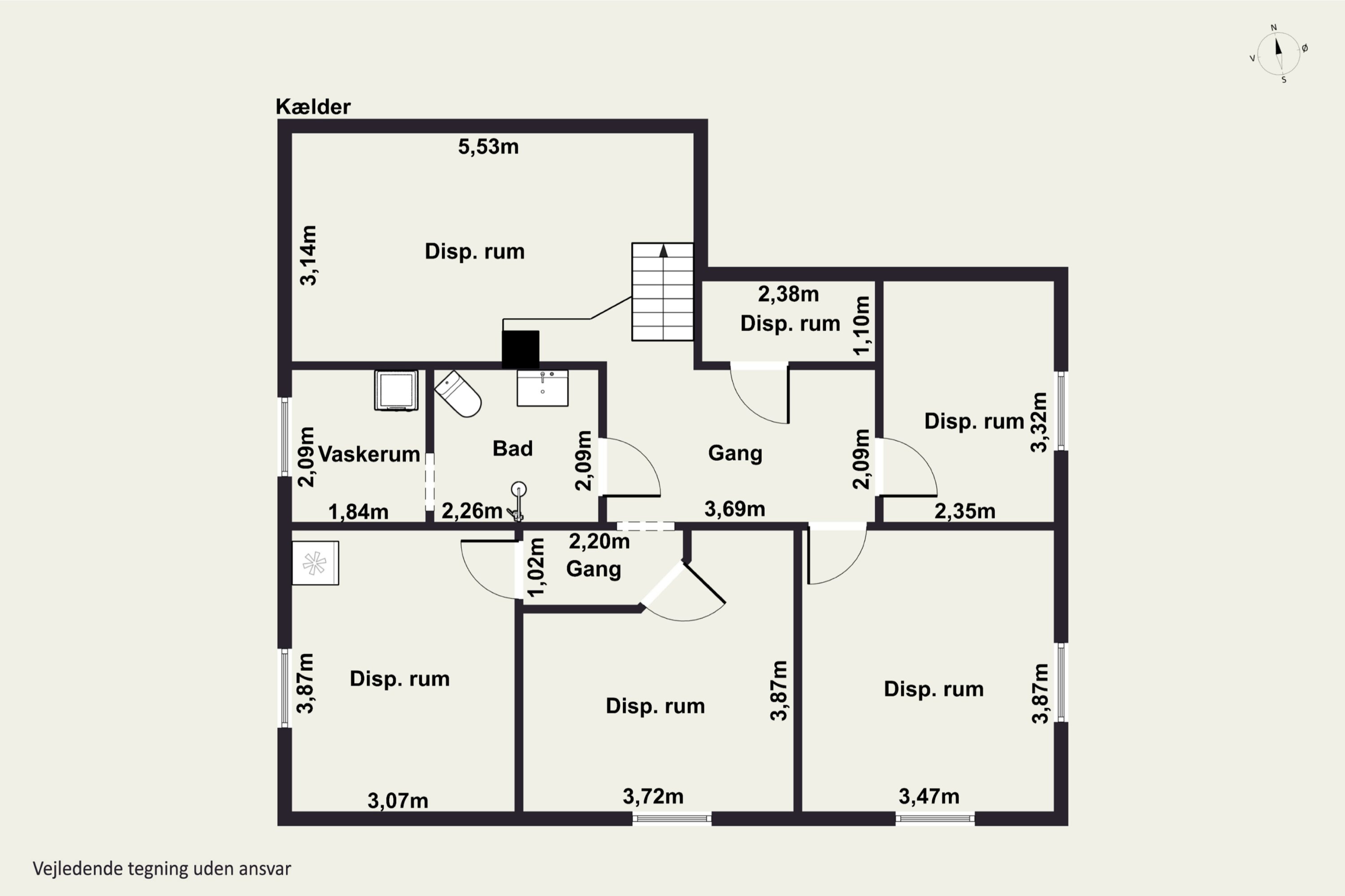 Plantegninger billede af Hjortebjergvej 9, 3300 Frederiksværk