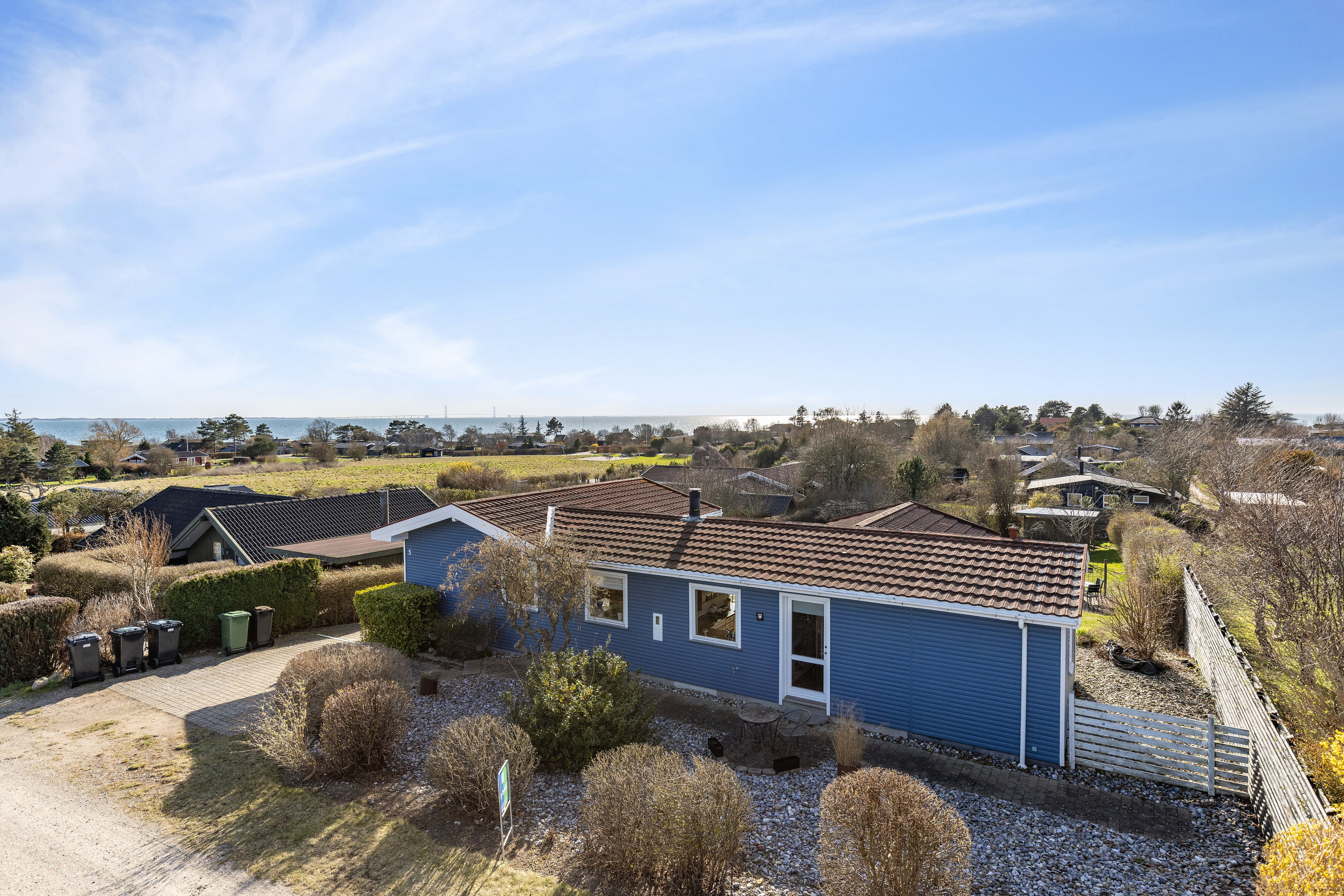 Fremhævet set fra haven billede i fuldskærmstilstand. Billede af Østersvej 5, Bildsø, 4200 Slagelse