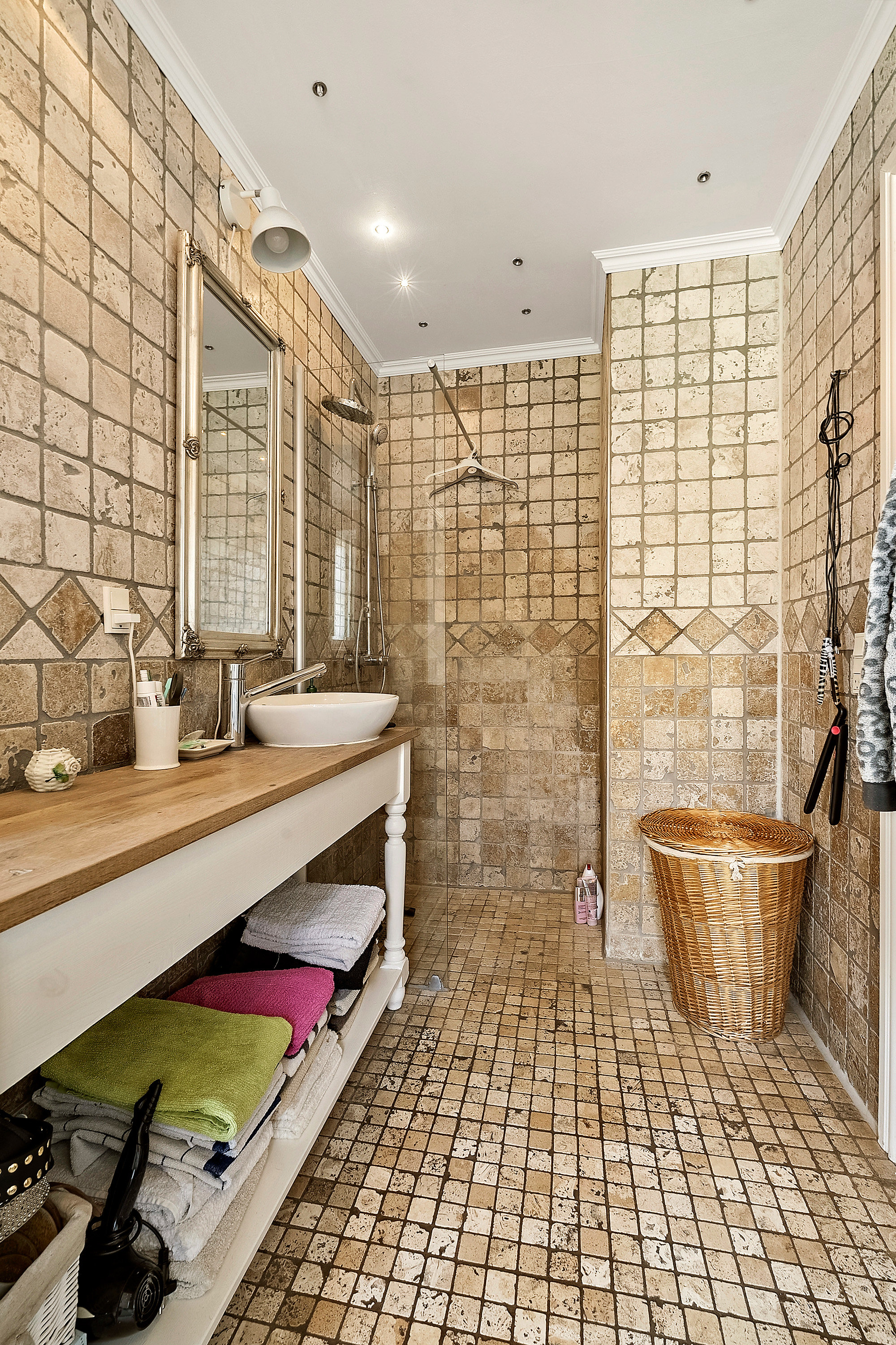 Fremhævet badeværelse billede i fuldskærmstilstand. Billede af Amaliegade 21, 8700 Horsens