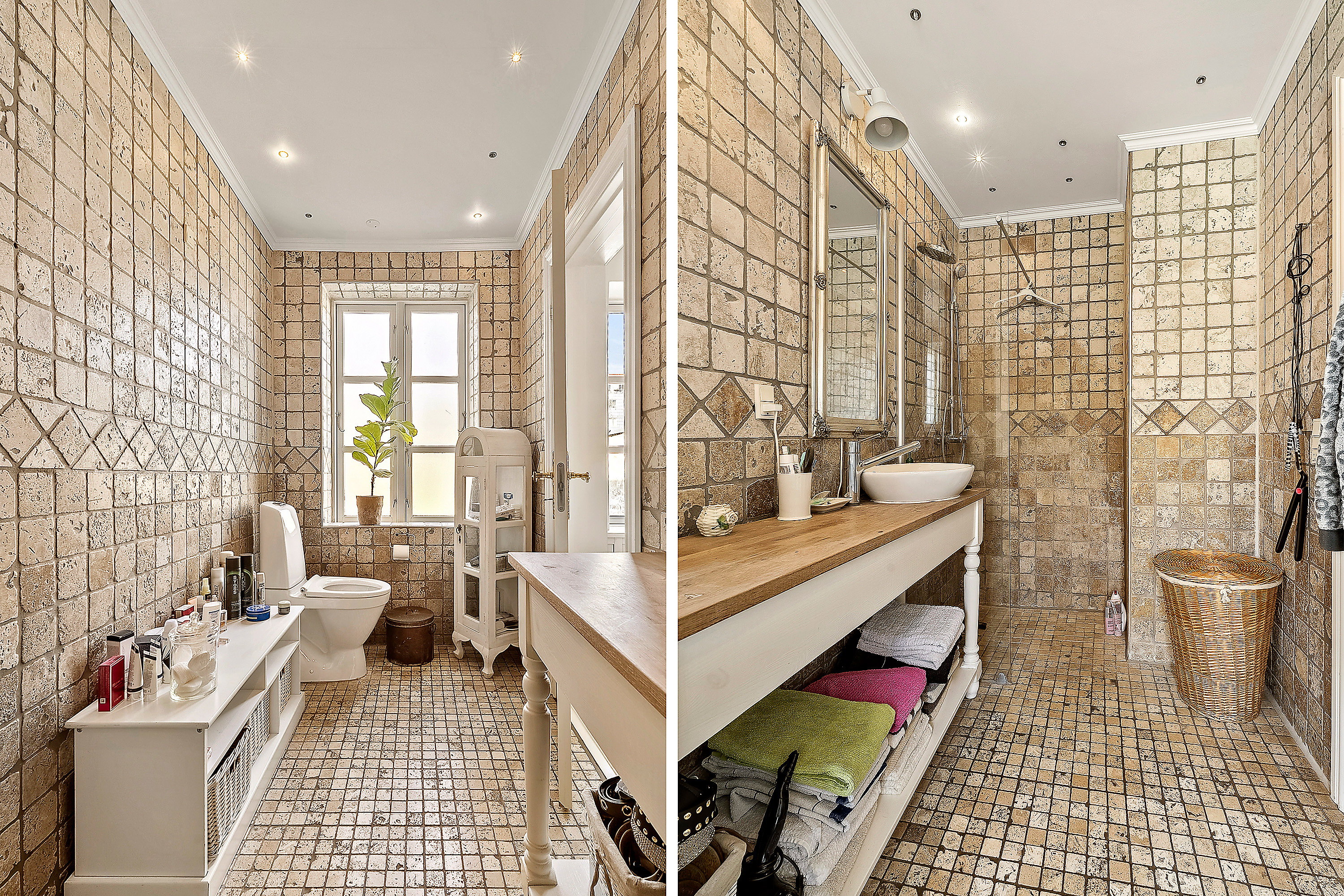 Fremhævet badeværelse billede i fuldskærmstilstand. Billede af Amaliegade 21, 8700 Horsens