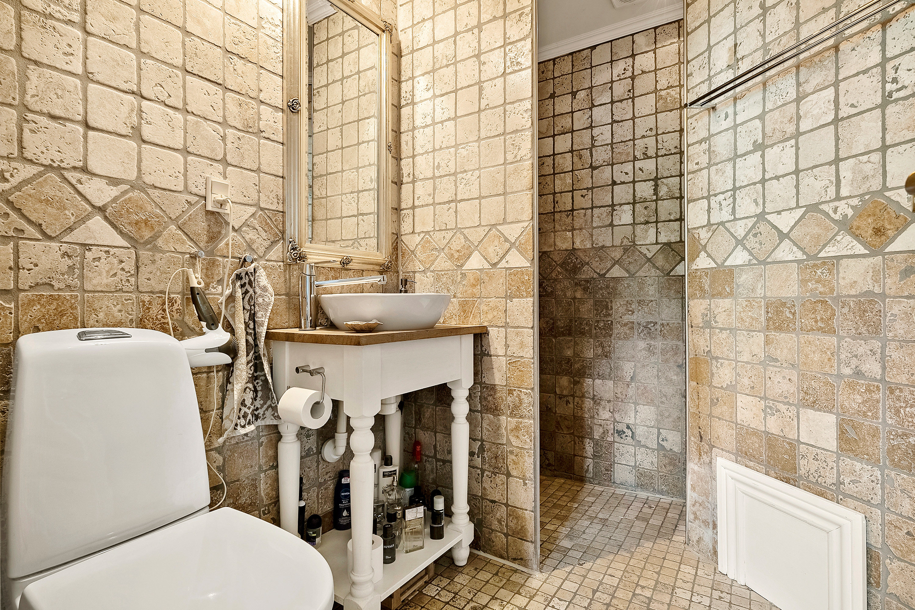 Fremhævet badeværelse billede i fuldskærmstilstand. Billede af Amaliegade 21, 8700 Horsens