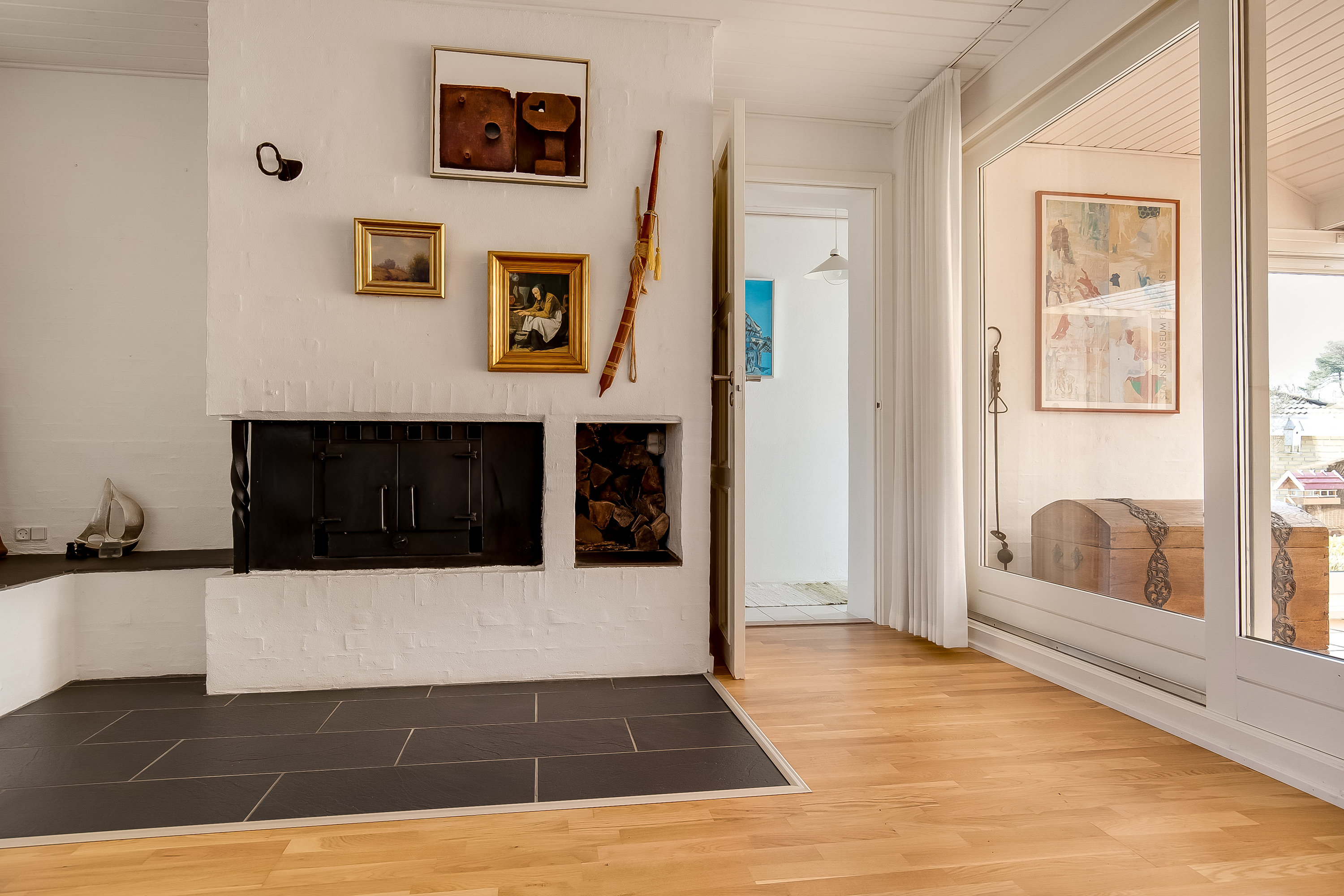 Fremhævet stue billede i fuldskærmstilstand. Billede af Nordvangen 22, Bredballe, 7120 Vejle Øst